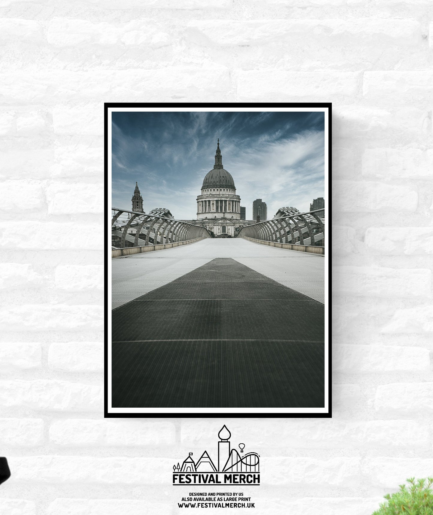 4 Unique Prints St Pauls Cathedral London Premium Print - Living room home decor - Black and white and colour - A4 A3 A2 - Festival Merch