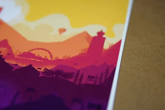 Personalised Music Festival Print (Unofficial) Sunset Print - A4 A3 A2 - music festival - Designed & Printed - Festival Merch