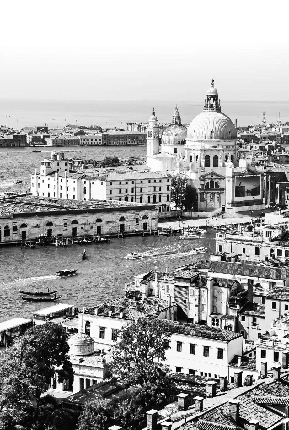 Venice Print Italy Travel Photography Venezia Italia Veneto region - Black and White - office home decor - A4 A3 A2 - Festival Merch