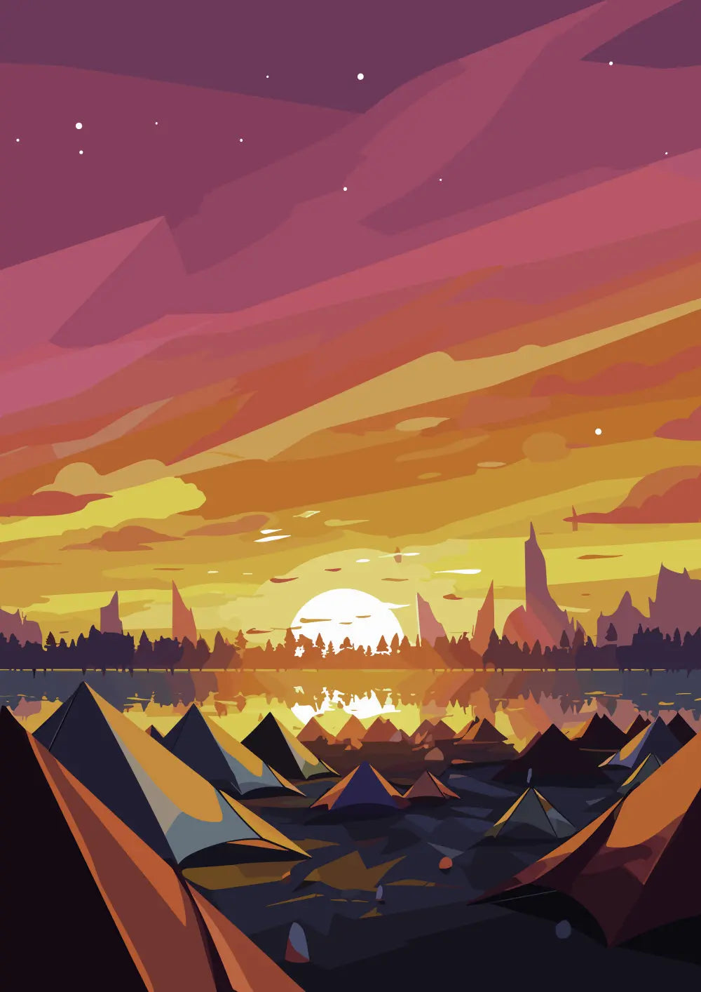 Personalisable Music Festival Print (Unofficial) - A4 A3 A2 - Music Festival Poster - Festival Merch