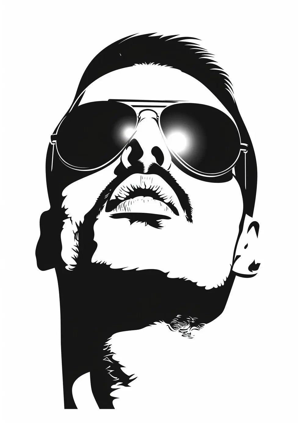 Freddie Mercury Famous Faces Music Musician Queen Celebrity Wall Art - A4 A3 A2 - Festival Merch