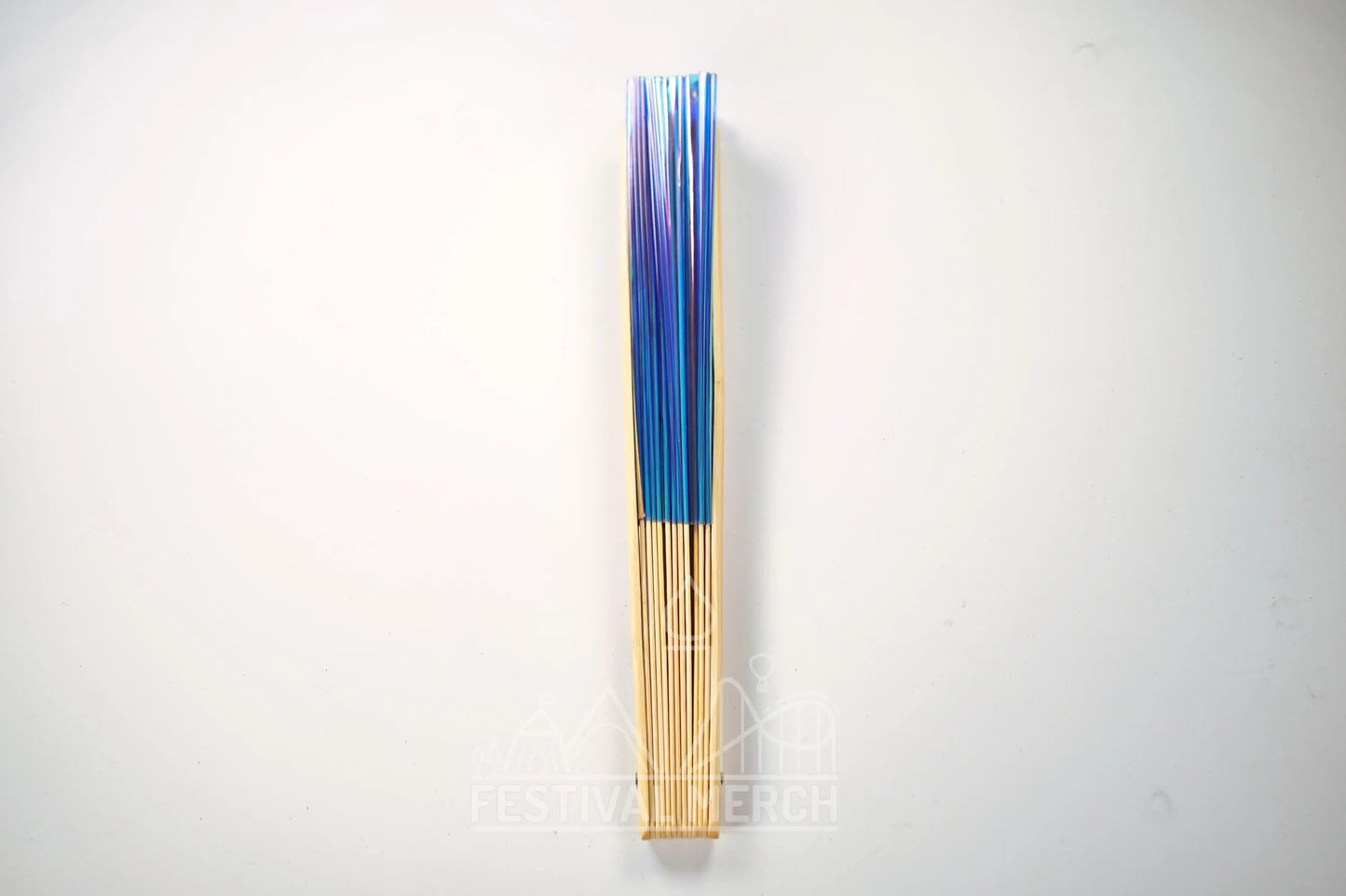 Iridescent Hand Fan XL Bamboo Festival Merch Vinyl Shimmer Clack Fan EDM Rave accessories Pride Festival Holographic Ibiza Holiday