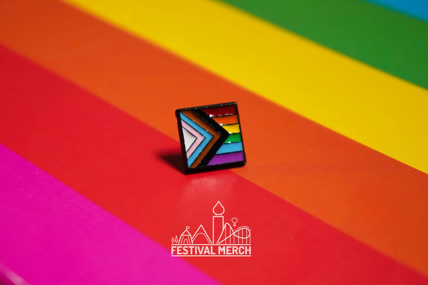 Rainbow Flag Pin | Enamel - LGBT Pride Badge Stud Lesbian Gay Bisexual Transgender Queer - Metal Button - Pride gift Pride outfit