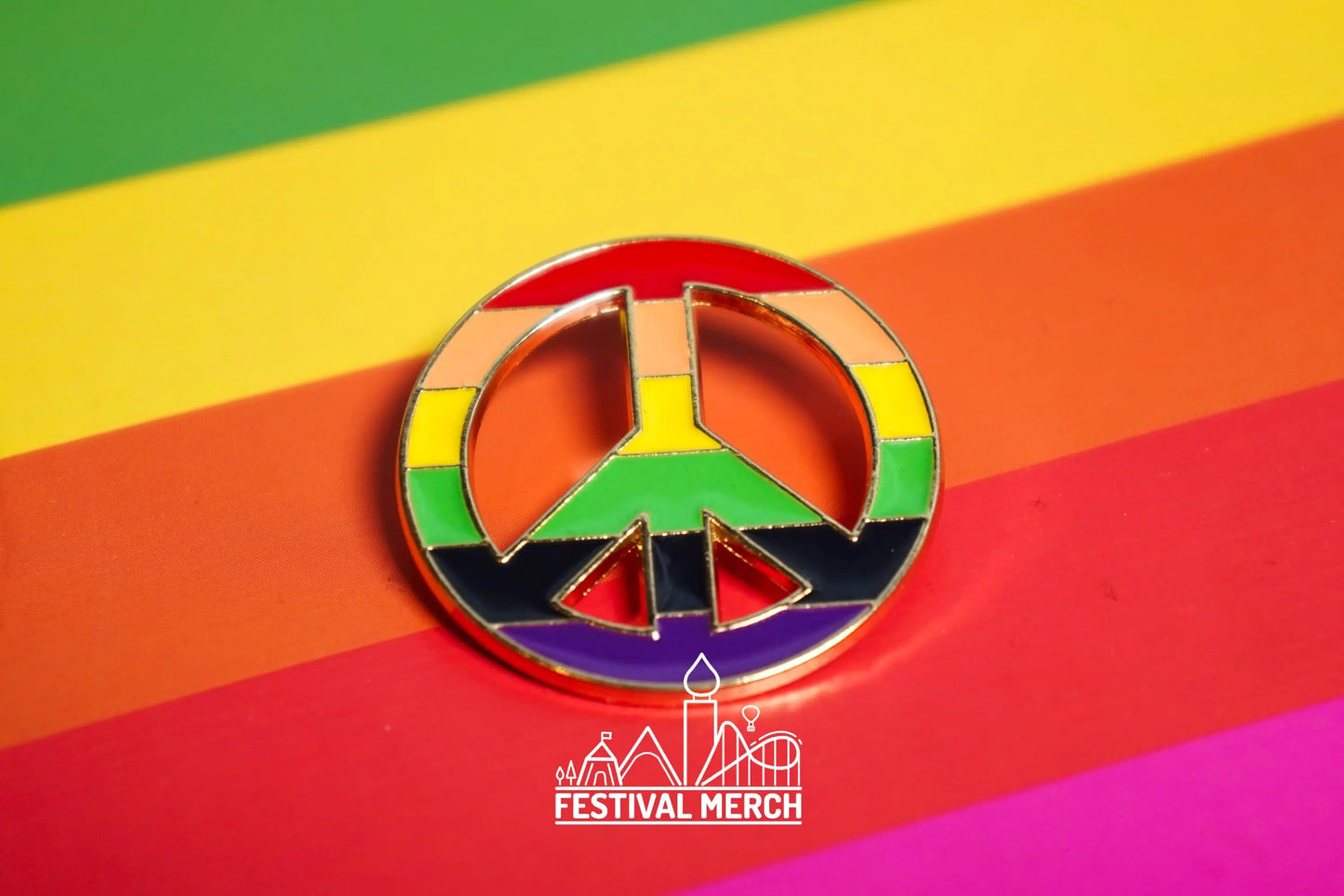 Rainbow Flag Pin | Hard Enamel - LGBT Pride Badge Stud Lesbian Gay Bisexual Transgender Queer - Metal Button - Pride gift Pride outfit