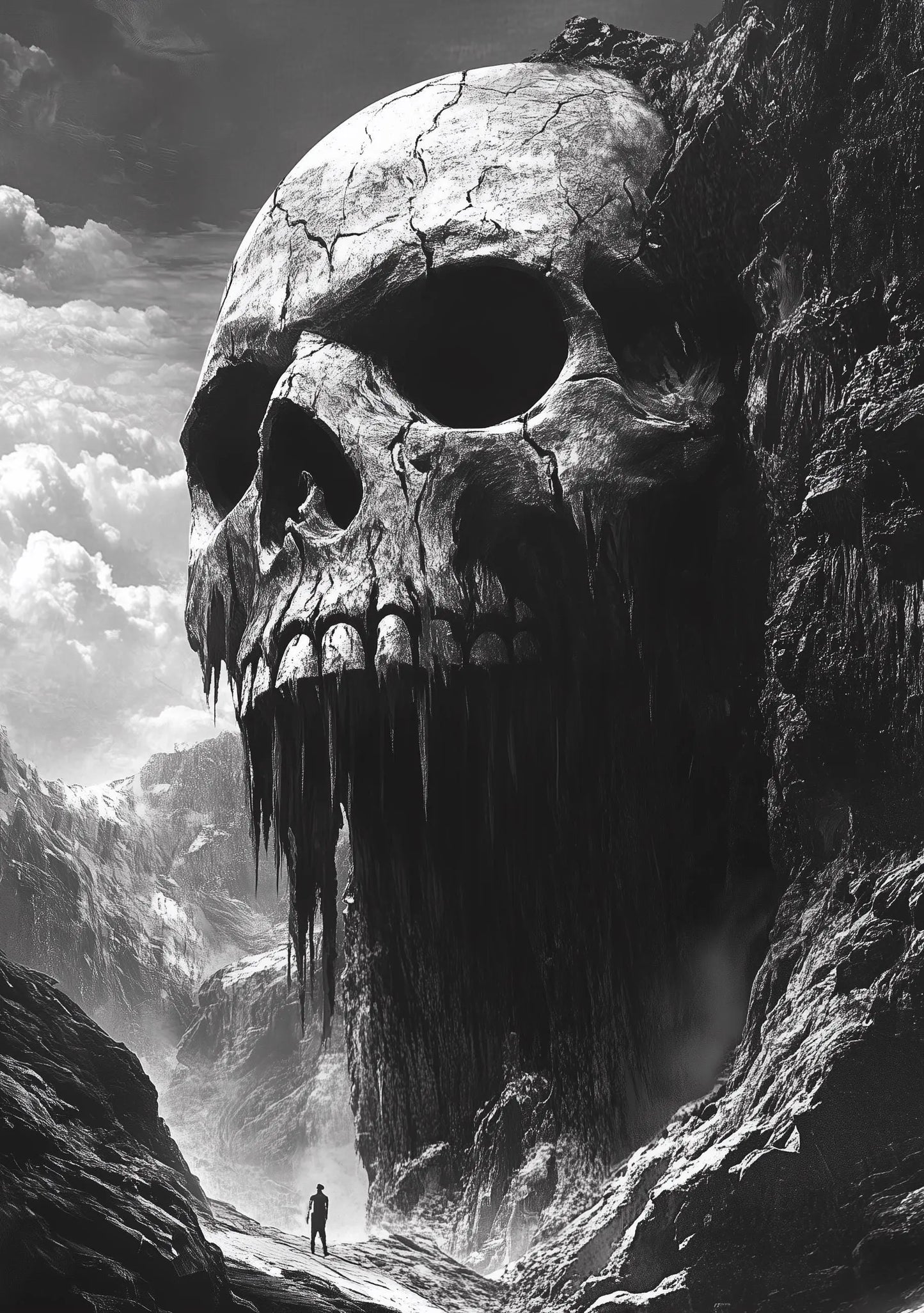 Premium Quality Art Print - Music Print Rock n Roll Skull Guitar Punk Alternative Prog Skeleton Music Festival - A4 A3 A2 - Festival Merch