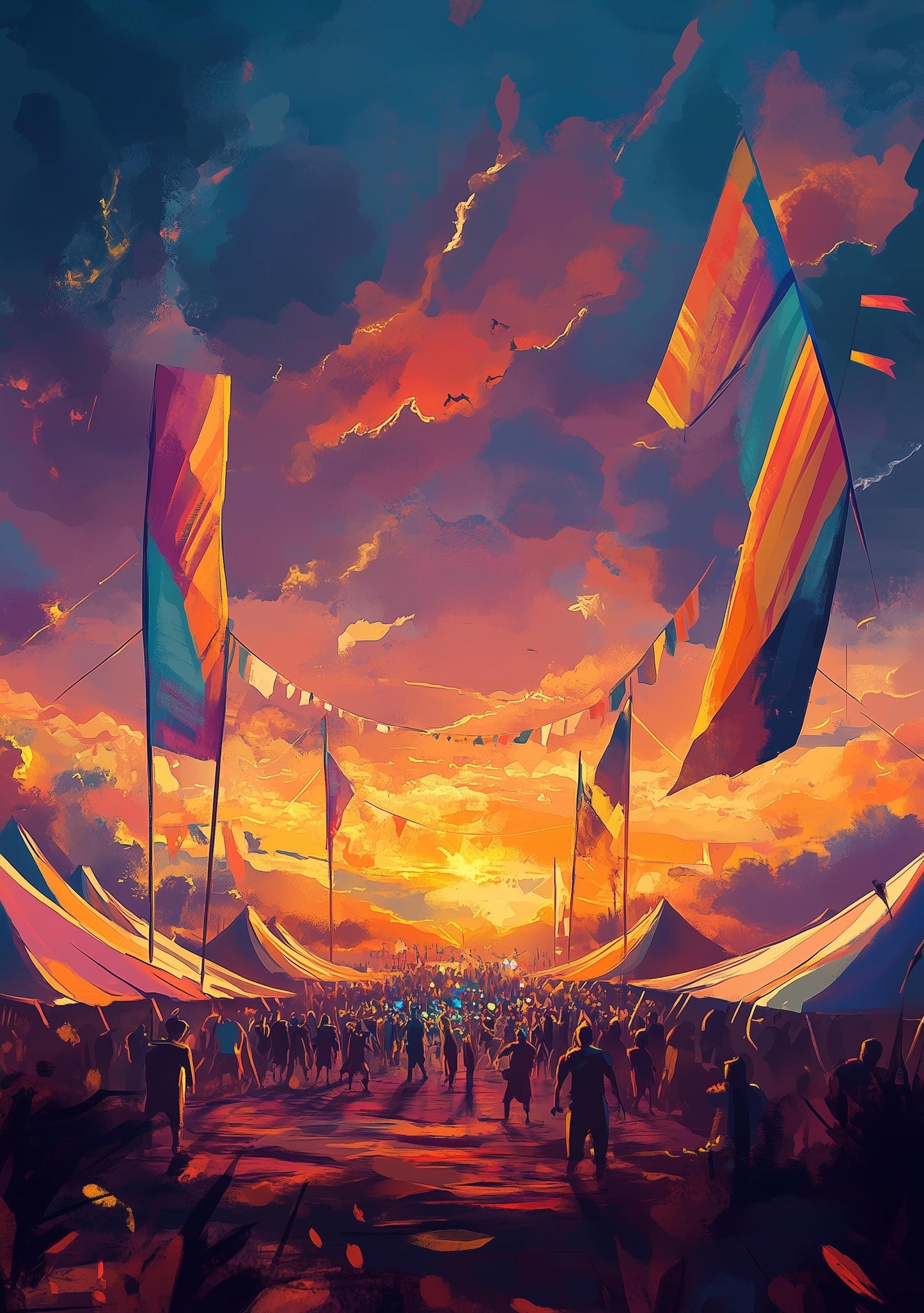 Personalisable Music Festival Print (Unofficial) - A4 A3 A2 - Music Festival Poster - Festival Merch