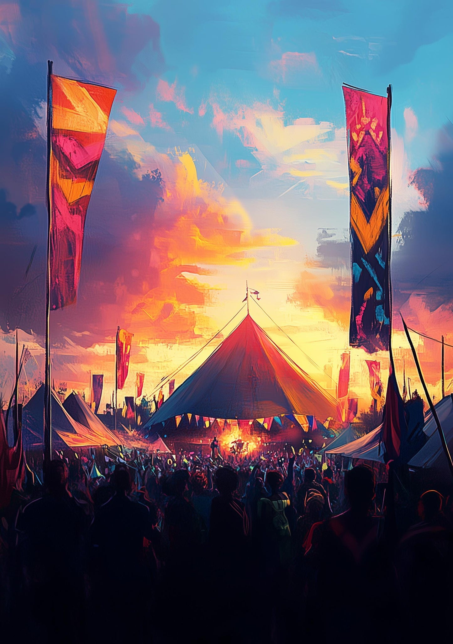 Personalisable Music Festival Print (Unofficial) - A4 A3 A2 - Music Festival Poster - Festival Merch