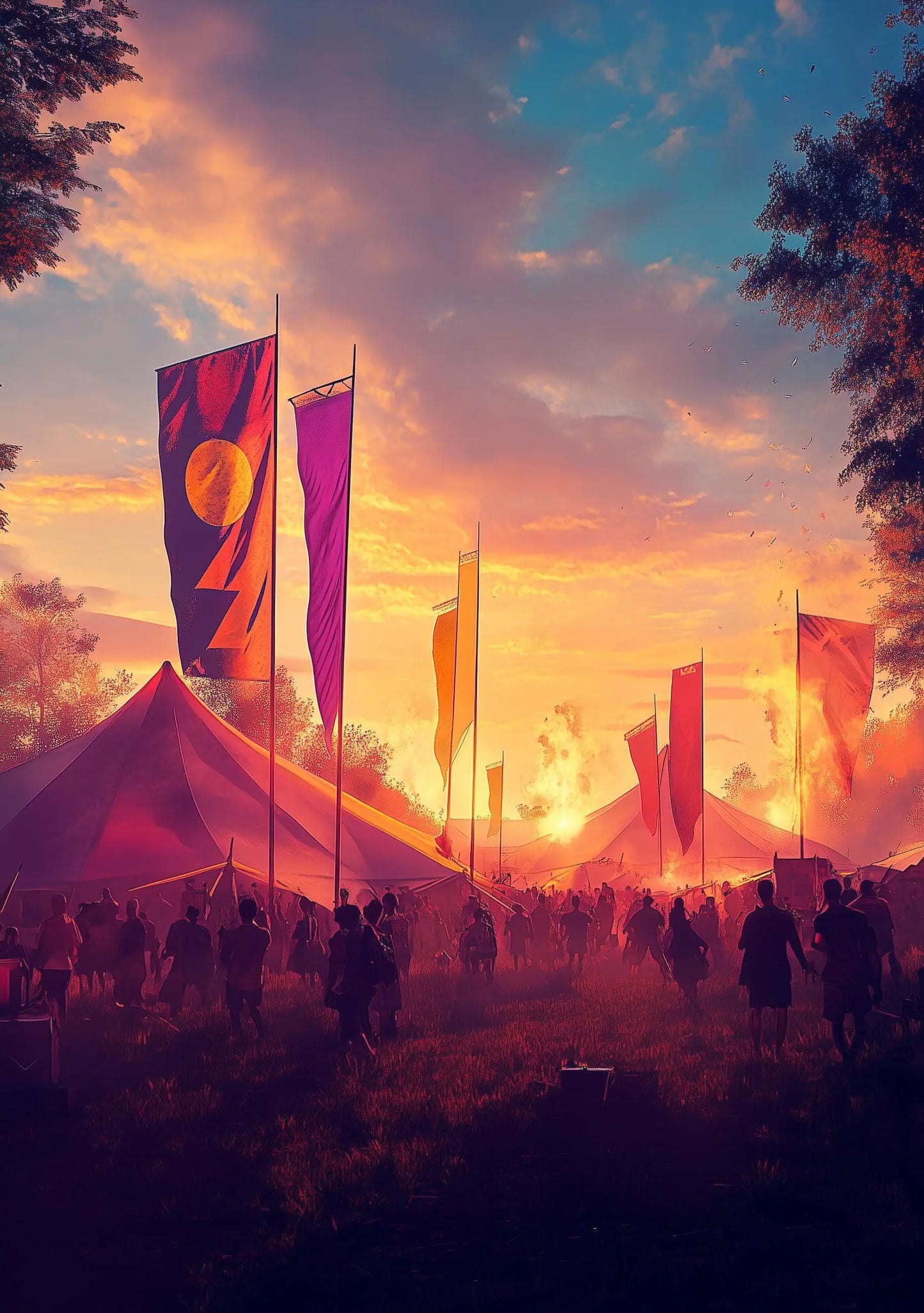 Personalisable Music Festival Print (Unofficial) - A4 A3 A2 - Music Festival Poster - Festival Merch