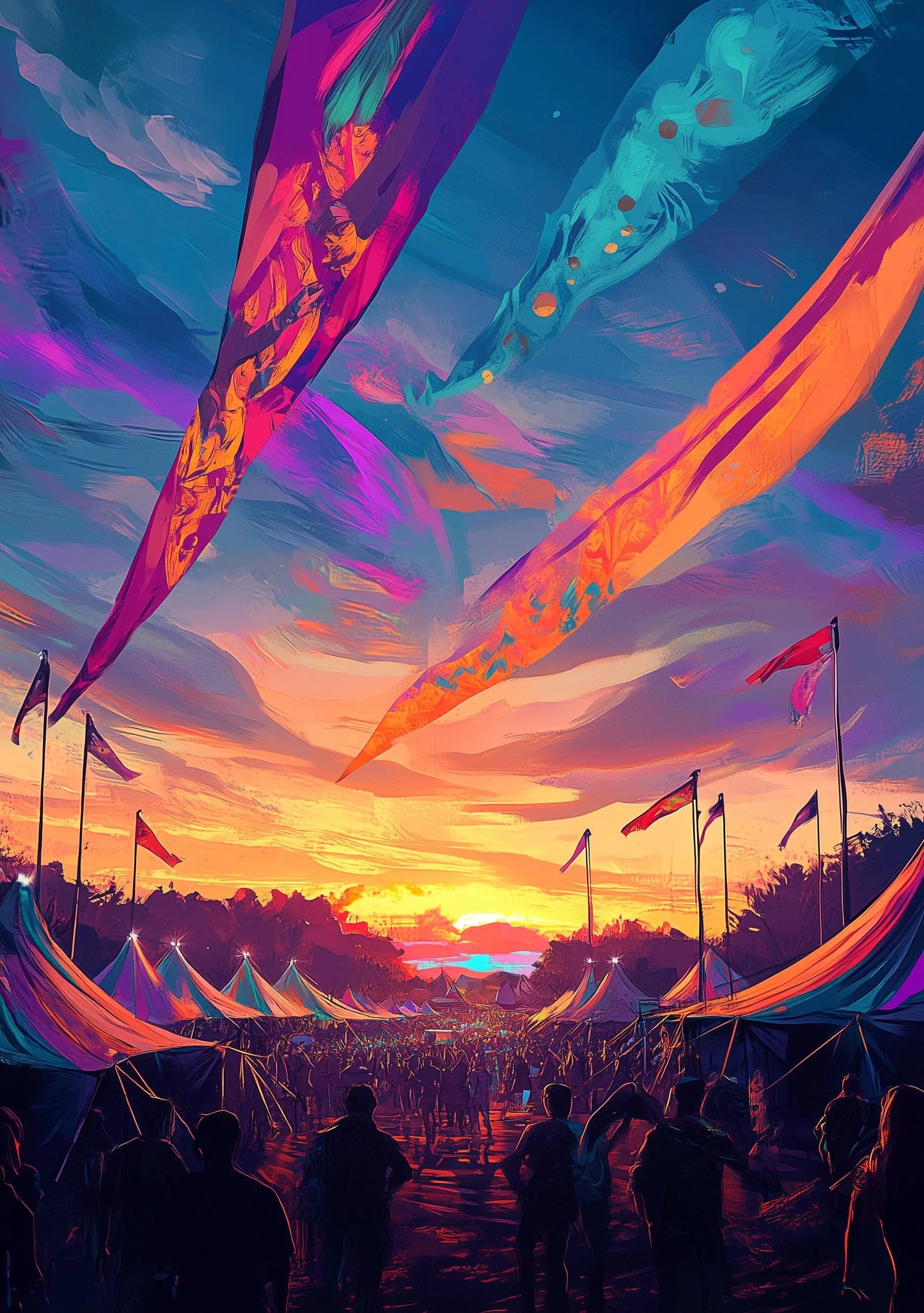 Personalisable Music Festival Print (Unofficial) - A4 A3 A2 - Music Poster - Festival Merch