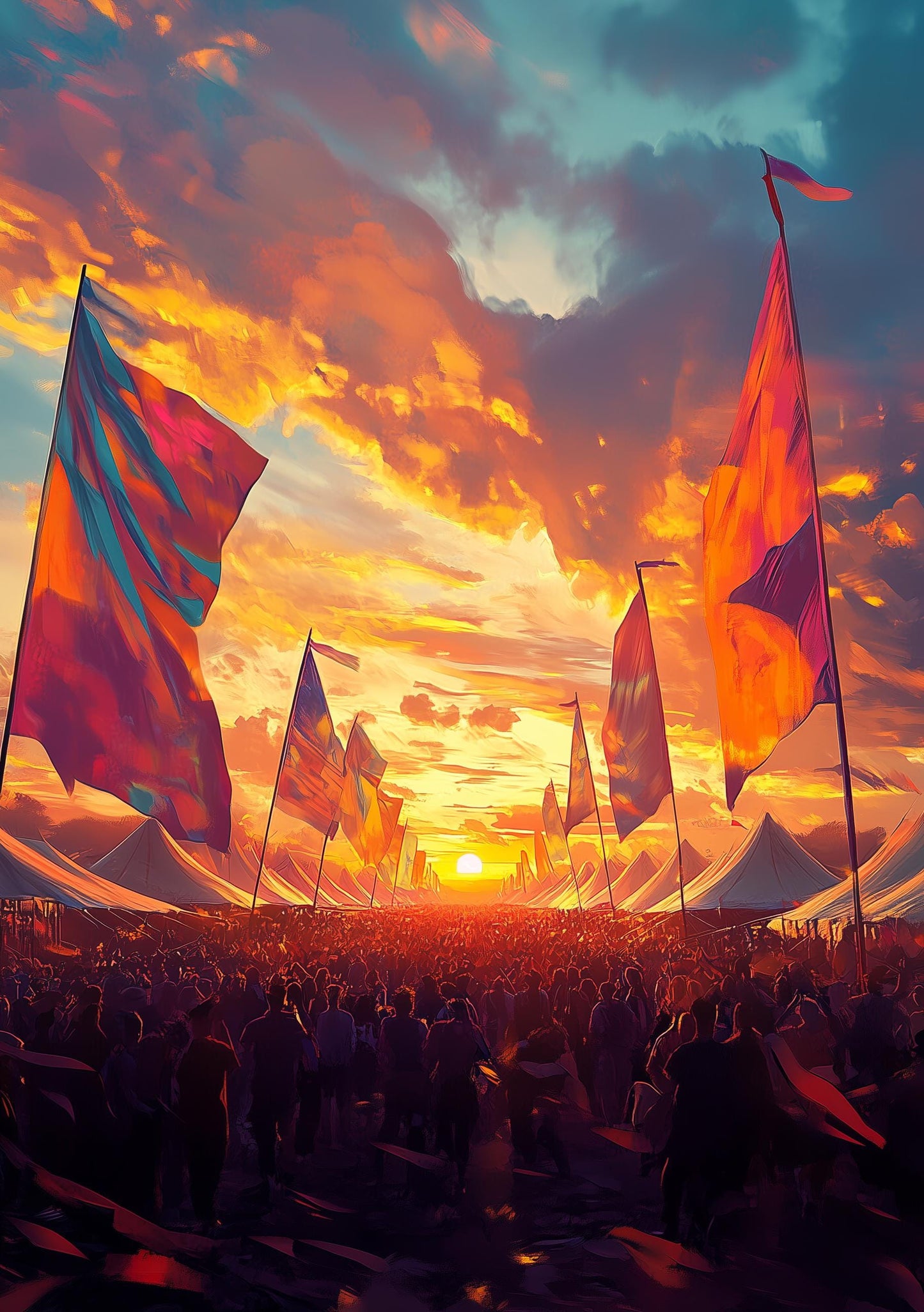 Personalisable Music Festival Print (Unofficial) - A4 A3 A2 - Music Festival Poster - Festival Merch