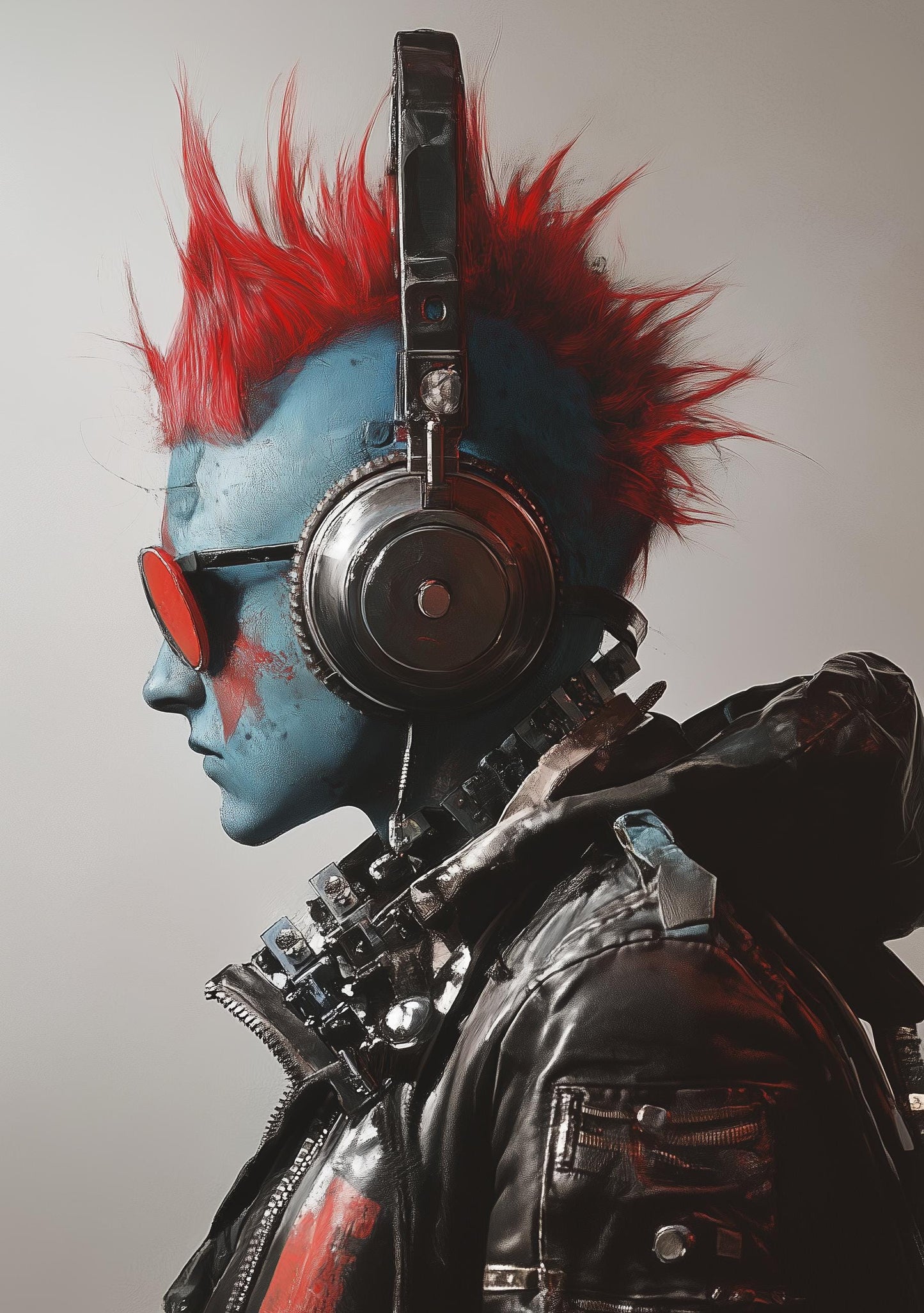 Premium Quality Art Print - Music Print Rock n Roll Skull Guitar Punk Alternative Prog Skeleton Music Festival - A4 A3 A2 - Festival Merch