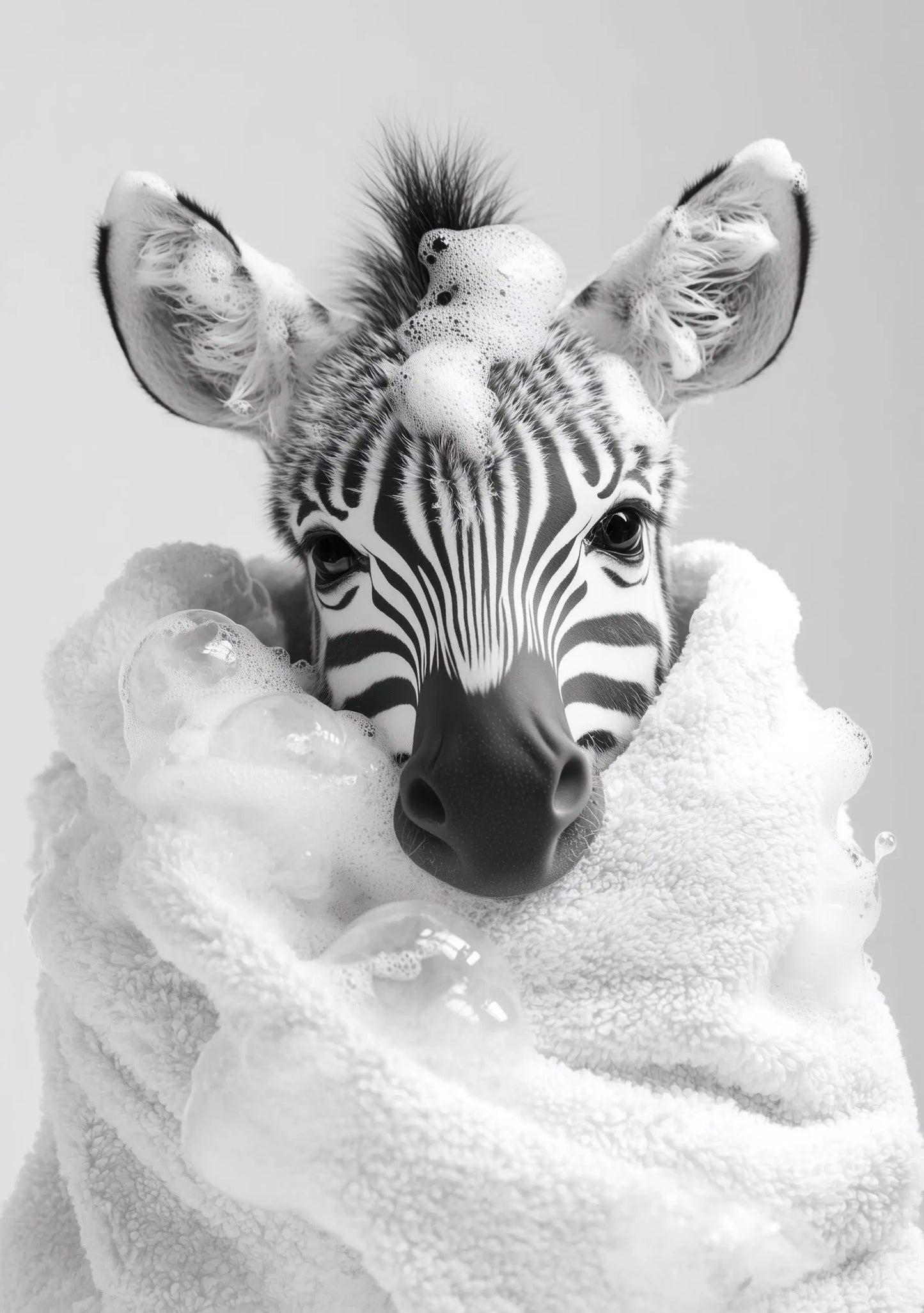 Funny bathroom Animal Zebra Print | Premium Quality UK British Printers | - Bathroom art toilet restroom Print rest room
