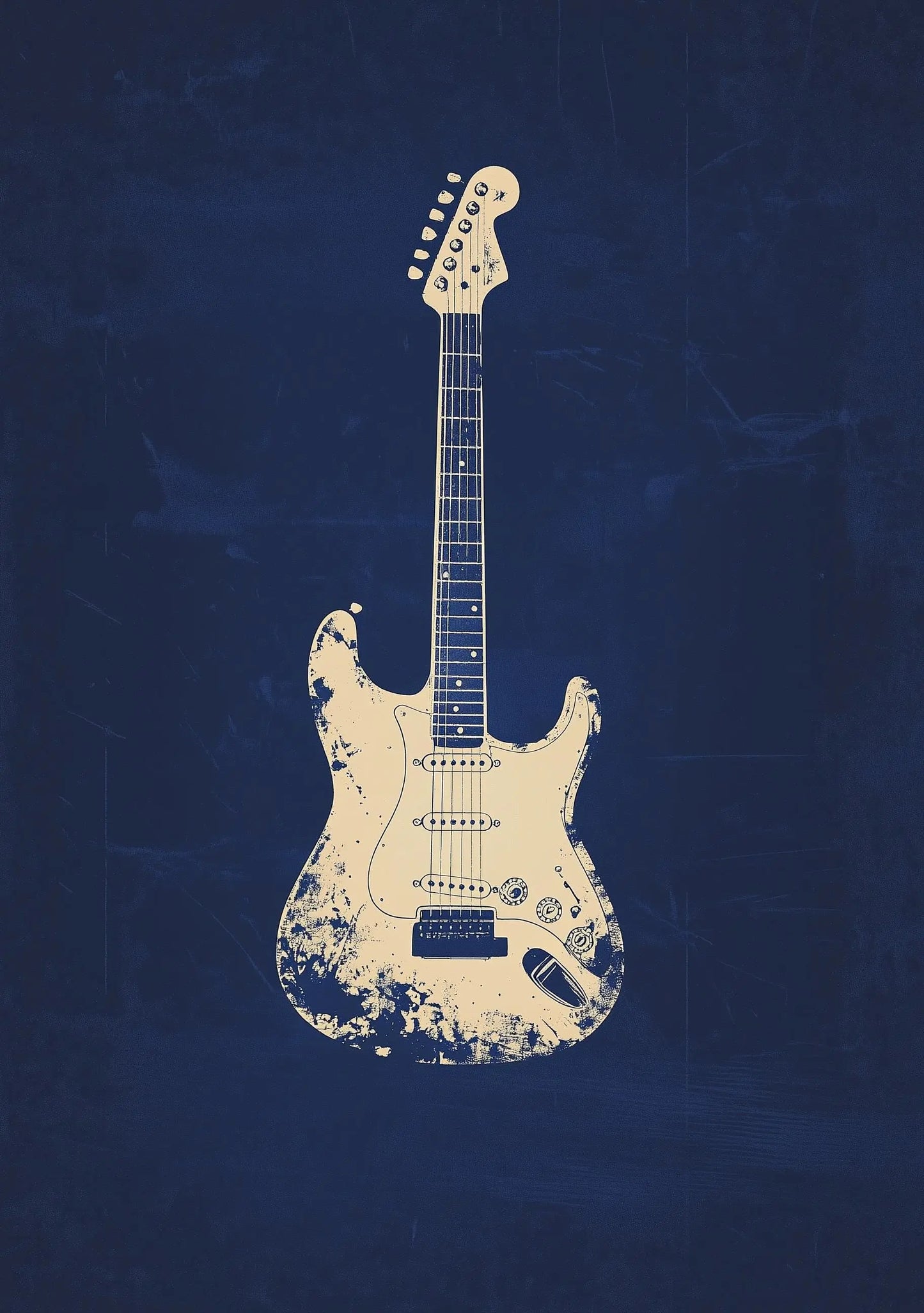 Premium Quality Art Print - Music Print Rock n Roll Skull Guitar Punk Alternative Prog Skeleton Music Festival - A4 A3 A2 - Festival Merch
