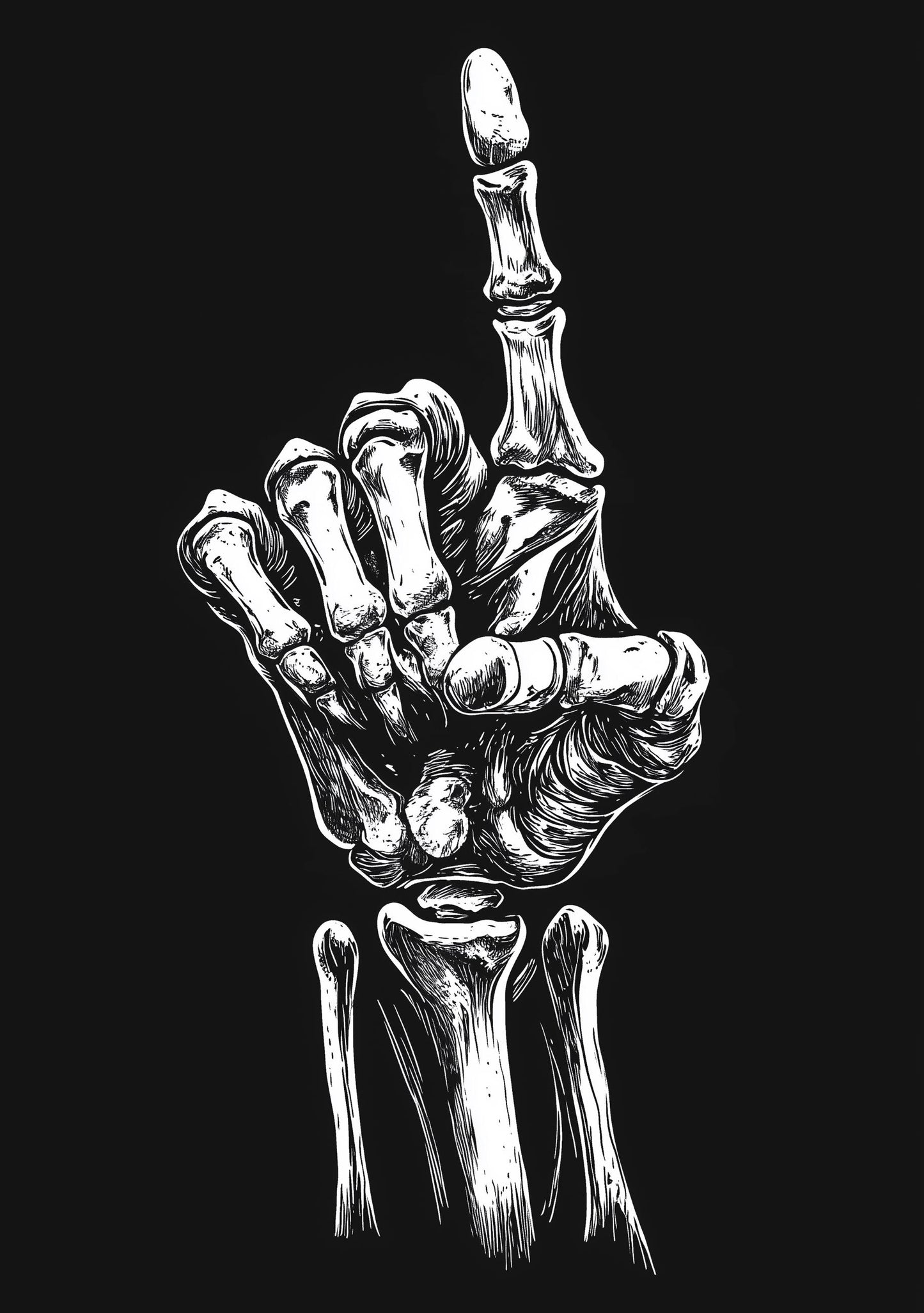 Premium Quality Art Print - Music Print Rock n Roll Skull Guitar Punk Alternative Prog Skeleton Music Festival - A4 A3 A2 - Festival Merch