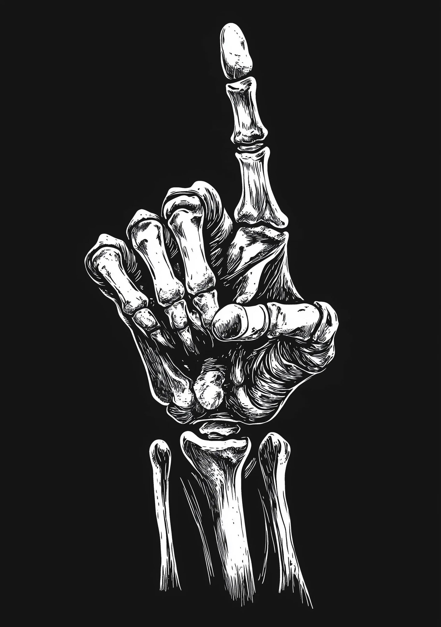 Premium Quality Art Print - Music Print Rock n Roll Skull Guitar Punk Alternative Prog Skeleton Music Festival - A4 A3 A2 - Festival Merch