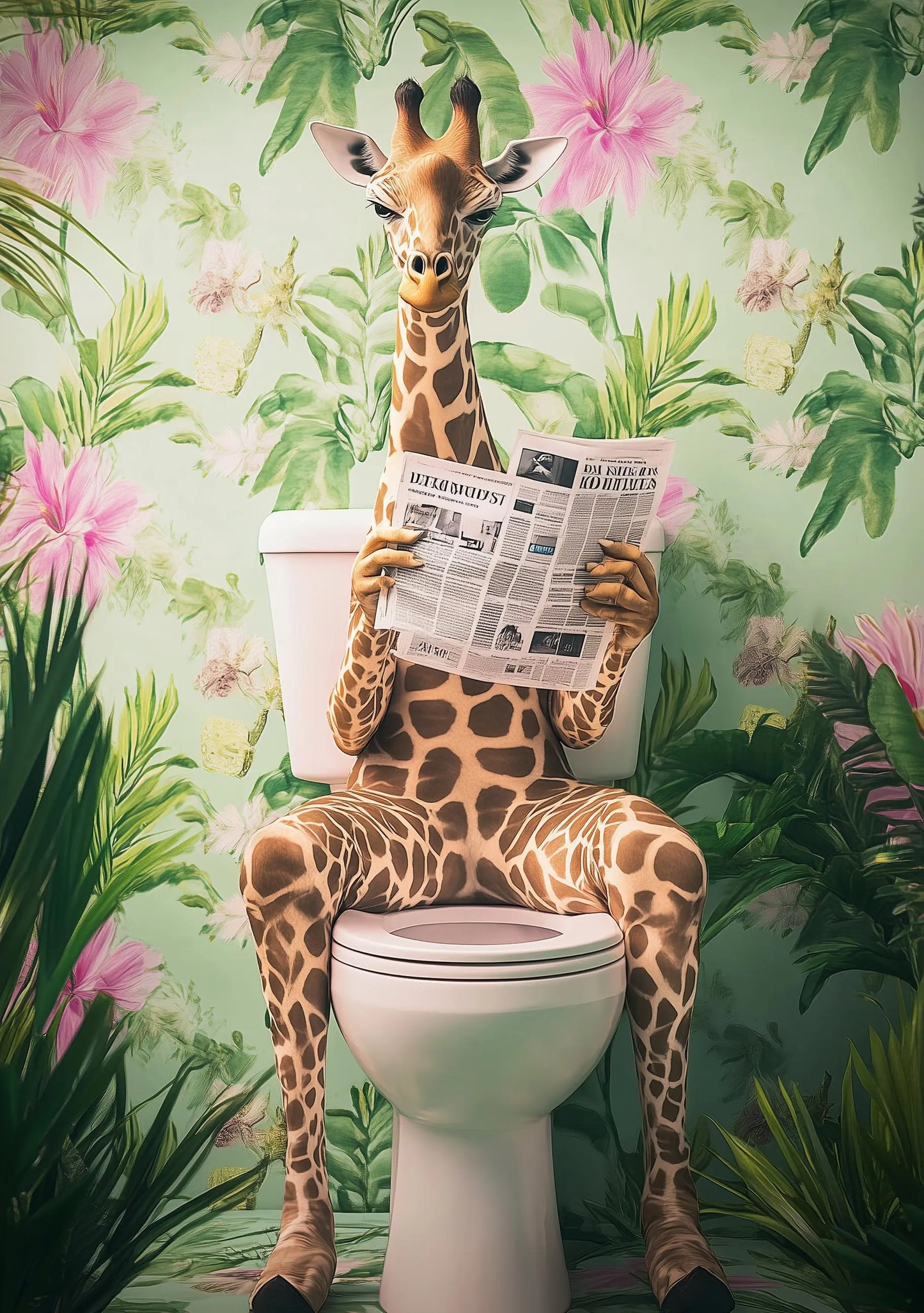 Funny Animal Wall Art - Printed in the UK Premium Quality - A4 A3 A2 - Festival Merch