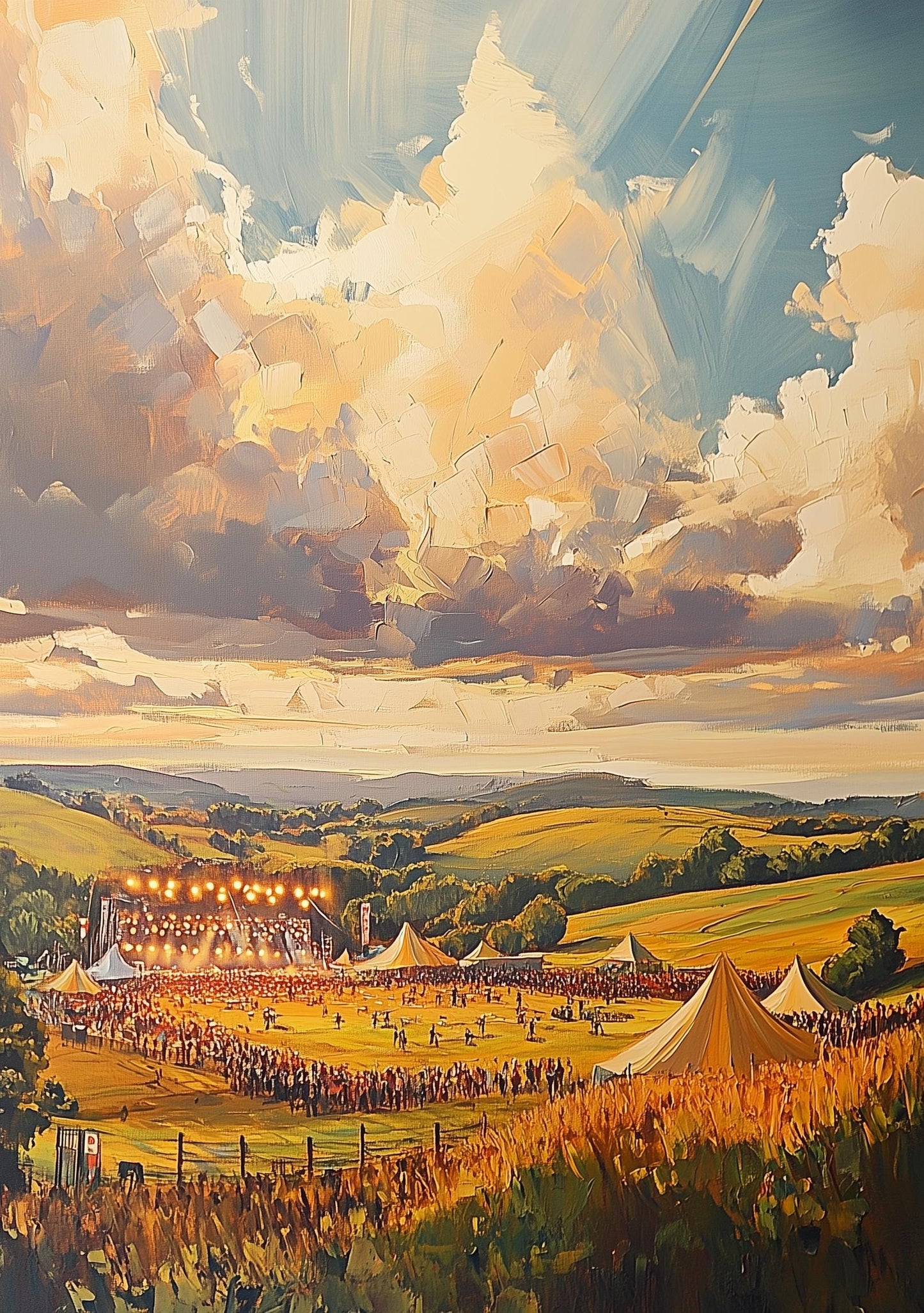 Personalisable Music Festival Print (Unofficial) - A4 A3 A2 - Music Festival Poster - Festival Merch