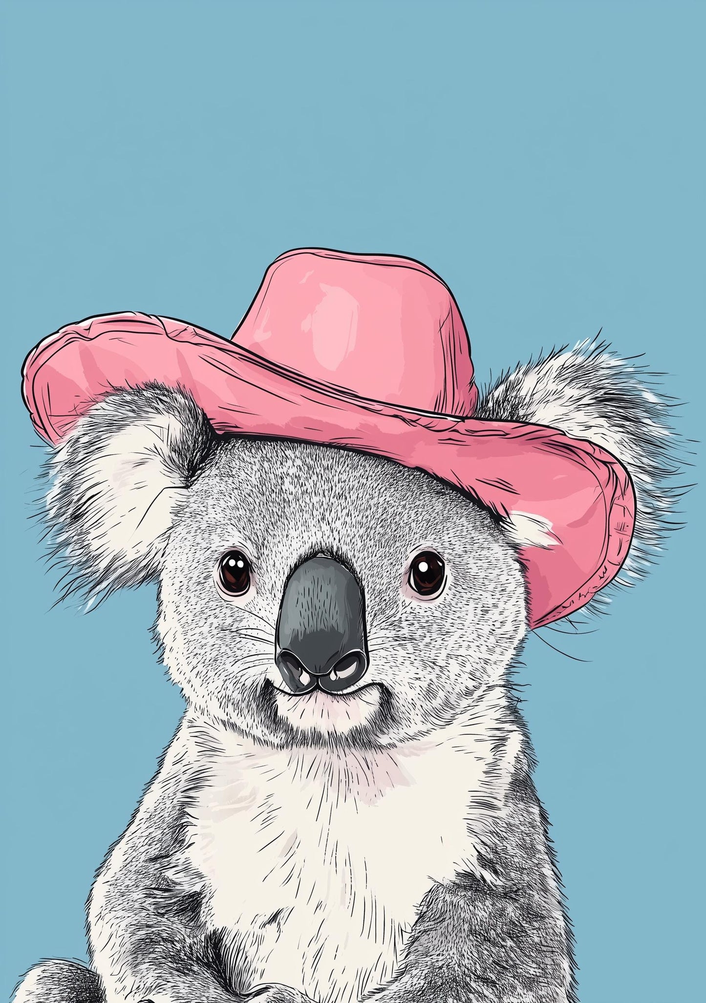 Funny Animal Wall Art - Printed in the UK Premium Quality - A4 A3 A2 - Festival Merch