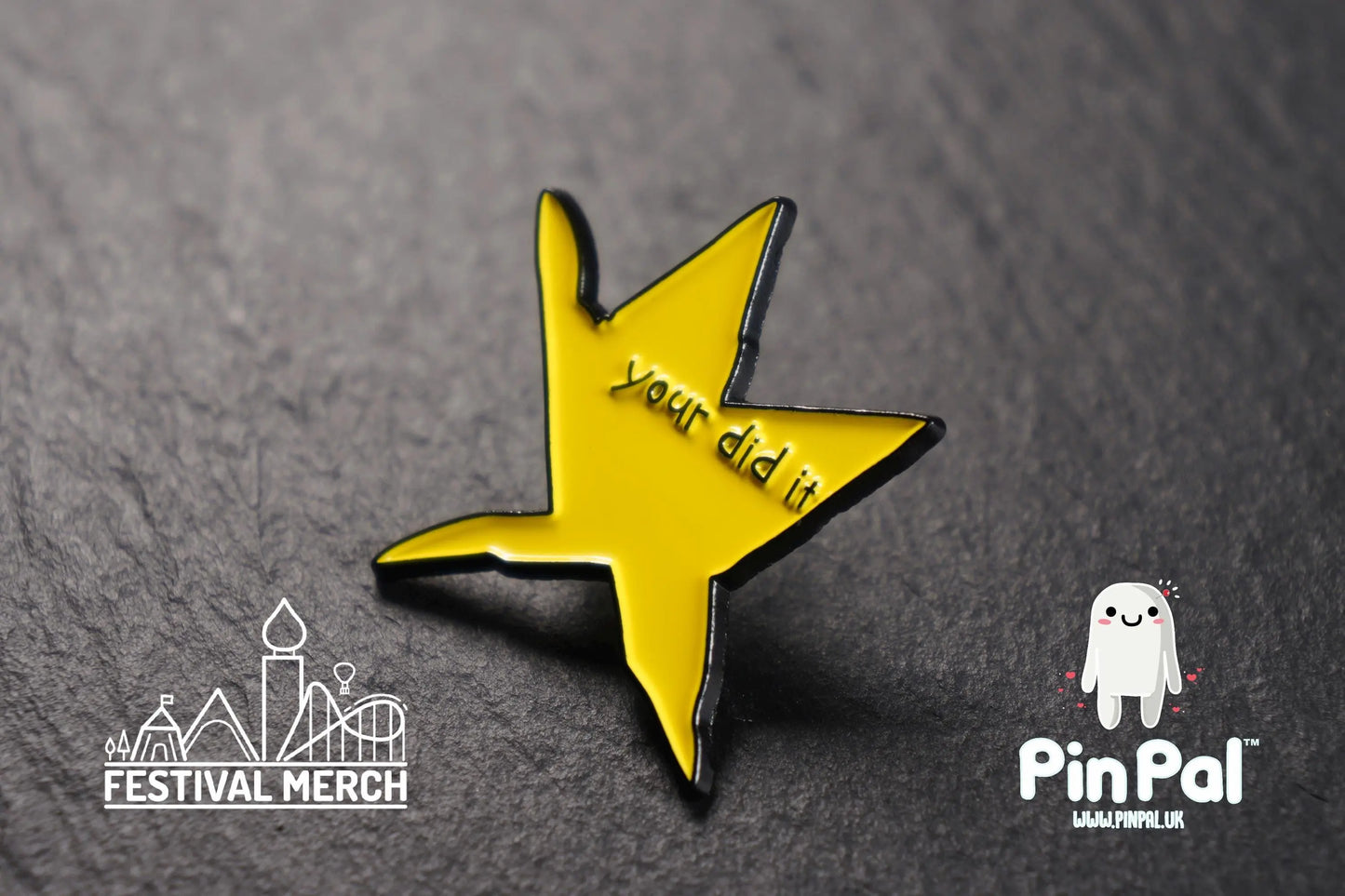Funny Enamel Pin - PinPal UK096 - Pin Badges - Funny Gift, Music Gift, Anime Gift, Cute Gift, Positive gift, Cheeky Rude Gift, Unique Gift