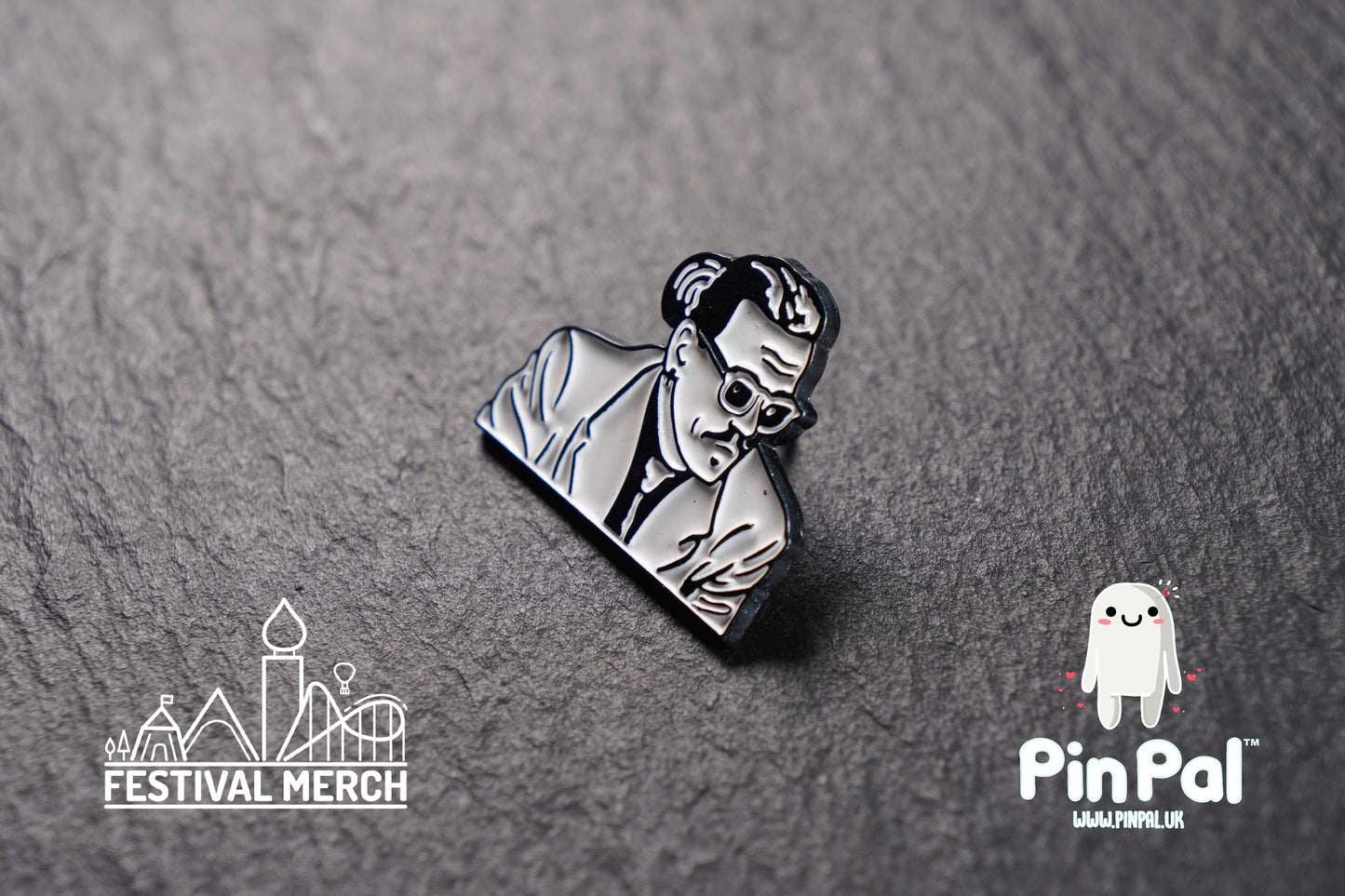 Funny Enamel Pin - PinPal UK126 - Pin Badges - Funny Gift, Music Gift, Anime Gift, Cute Gift, Positive gift, Cheeky Rude Gift, Unique Gift