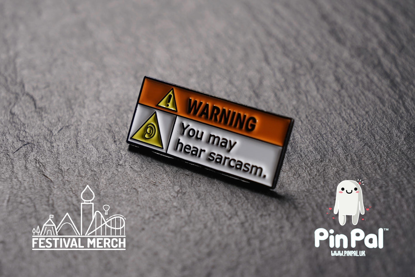 Funny Enamel Pin - PinPal UK131 - Pin Badges - Funny Gift, Music Gift, Anime Gift, Cute Gift, Positive gift, Cheeky Rude Gift, Unique Gift