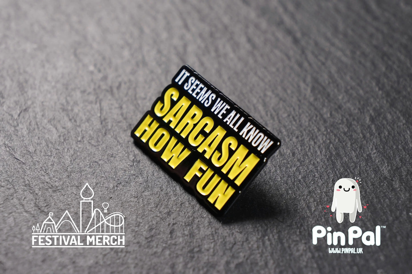Funny Enamel Pin - PinPal UK142 - Pin Badges - Funny Gift, Music Gift, Anime Gift, Cute Gift, Positive gift, Cheeky Rude Gift, Unique Gift