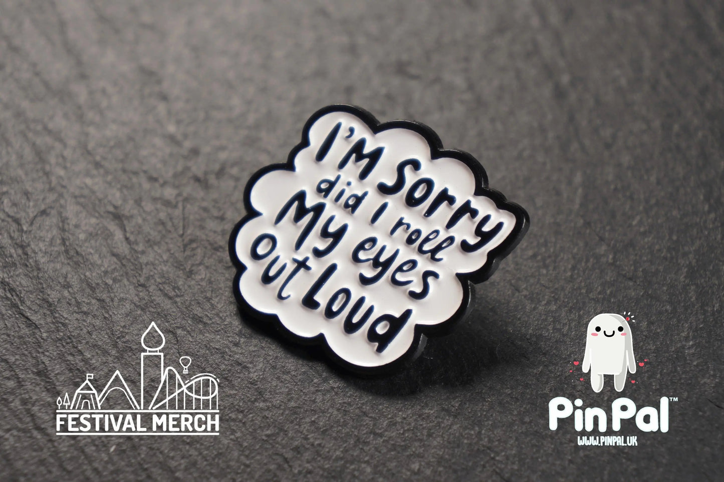 Funny Enamel Pin - PinPal UK100 - Pin Badges - Funny Gift, Music Gift, Anime Gift, Cute Gift, Positive gift, Cheeky Rude Gift, Unique Gift
