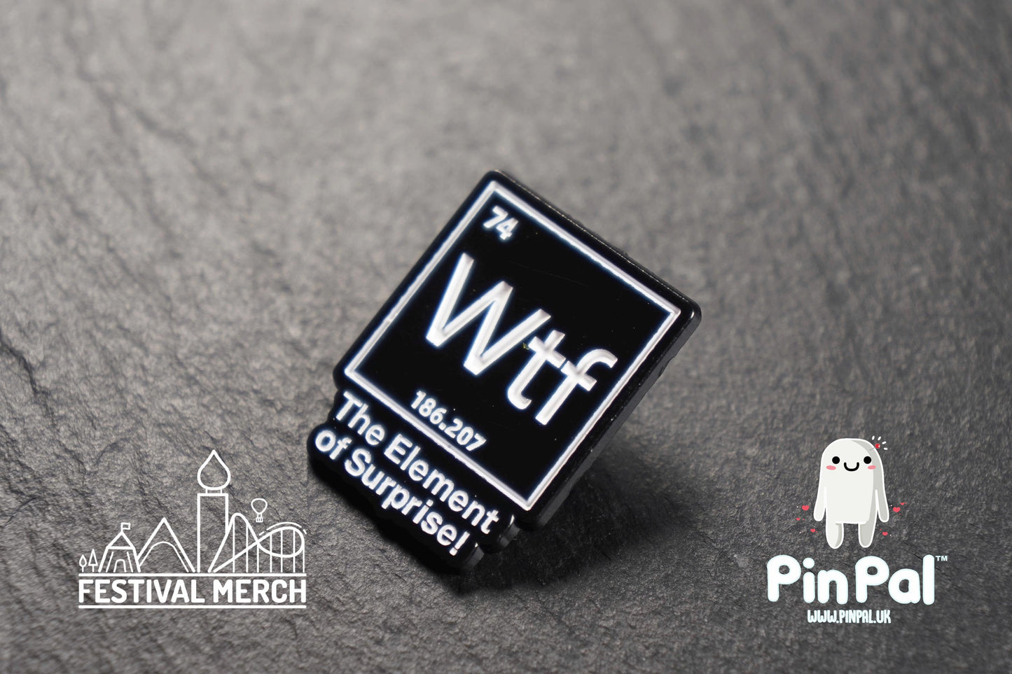 Funny Enamel Pin - PinPal UK108 - Pin Badges - Funny Gift, Music Gift, Anime Gift, Cute Gift, Positive gift, Cheeky Rude Gift, Unique Gift