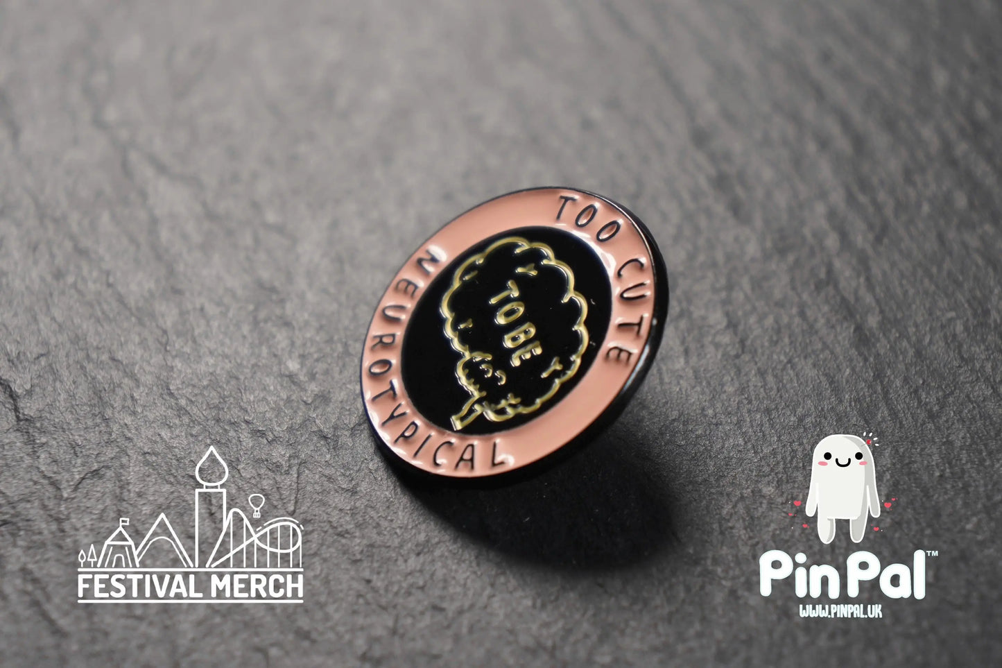 Funny Enamel Pin - PinPal UK111 - Pin Badges - Funny Gift, Music Gift, Anime Gift, Cute Gift, Positive gift, Cheeky Rude Gift, Unique Gift