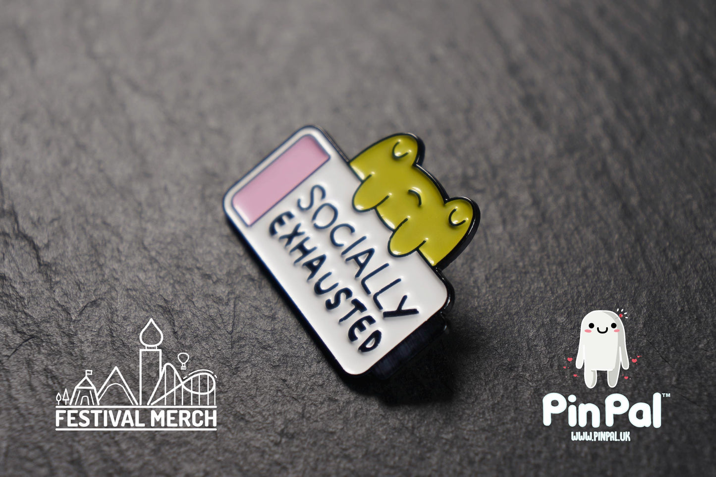 Funny Enamel Pin - PinPal UK116 - Pin Badges - Funny Gift, Music Gift, Anime Gift, Cute Gift, Positive gift, Cheeky Rude Gift, Unique Gift