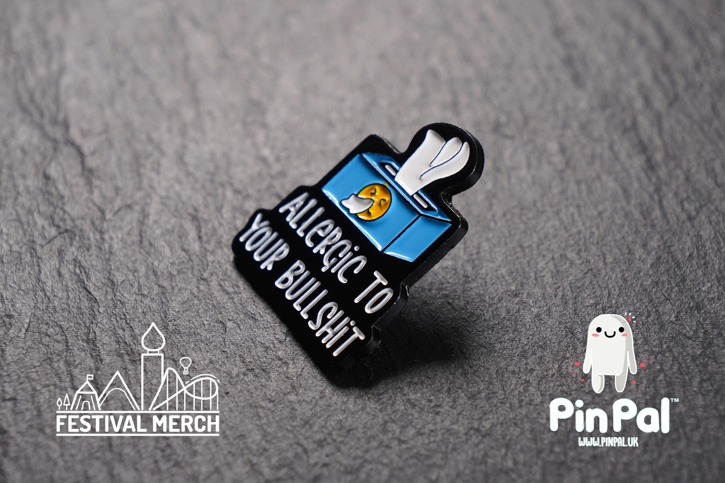 Funny Enamel Pin - PinPal UK128 - Pin Badges - Funny Gift, Music Gift, Anime Gift, Cute Gift, Positive gift, Cheeky Rude Gift, Unique Gift
