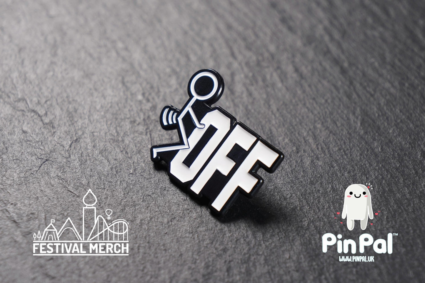 Funny Enamel Pin - PinPal UK138 - Pin Badges - Funny Gift, Music Gift, Anime Gift, Cute Gift, Positive gift, Cheeky Rude Gift, Unique Gift