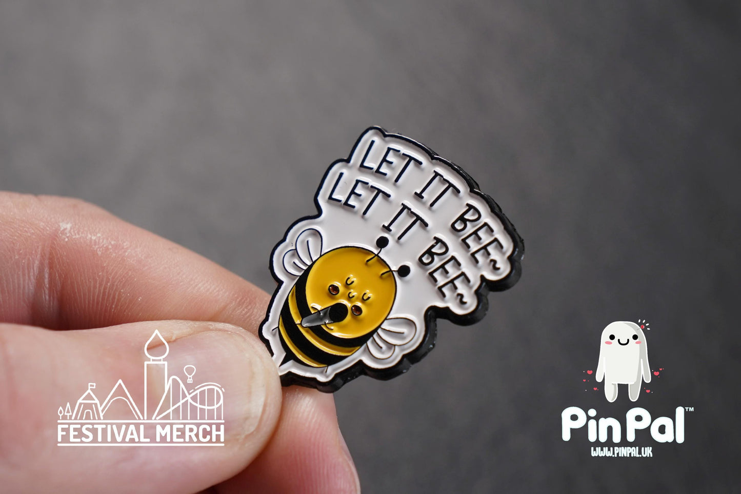 Bee Enamel Pin - PinPal UK173 - Pin Badges - Funny Gift, Music Gift, Anime Gift, Cute Gift, Positive gift, Cheeky Rude Gift, Unique Gift