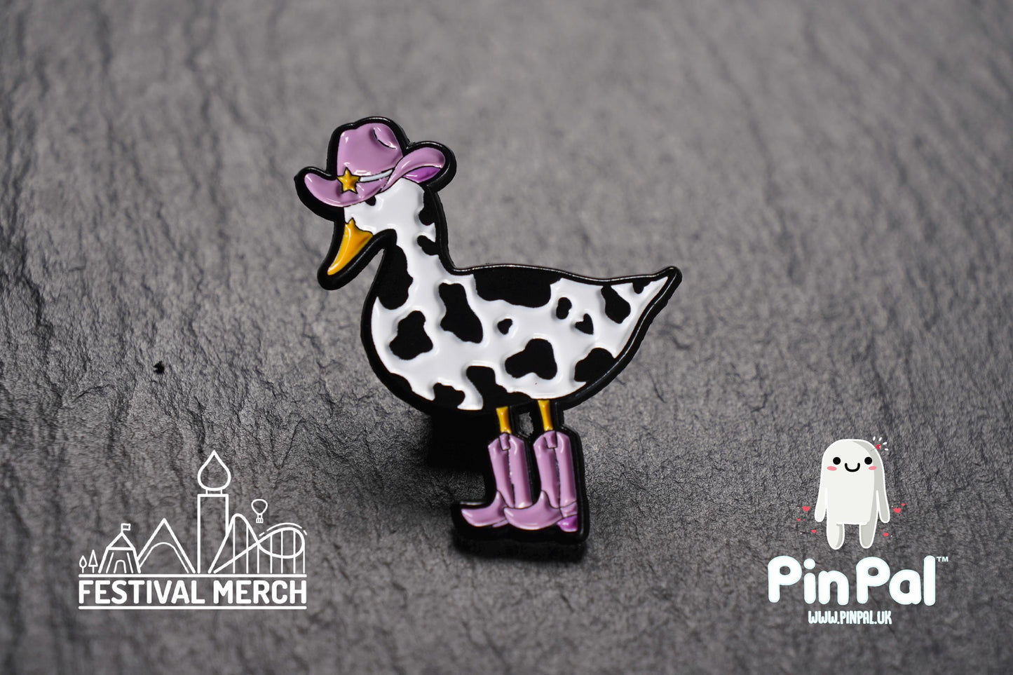 Silly Goose Enamel Pin - PinPal UK189 - Pin Badges - Funny Gift, Music Gift, Anime Gift, Cute Gift, Positive gift, Cowgirl Cowboy