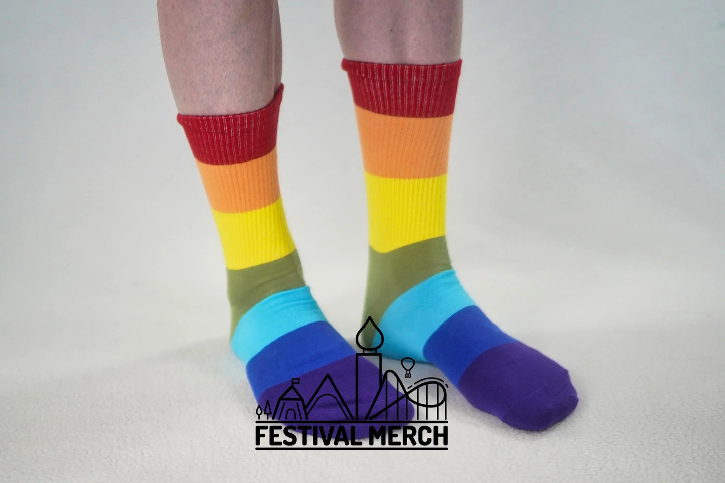 Rainbow Pride Socks | Unisex LGBTQ+ Apparel | Premium Cotton Rich ~ Pride Flag Gifts Rainbow Flag Rainbow Socks