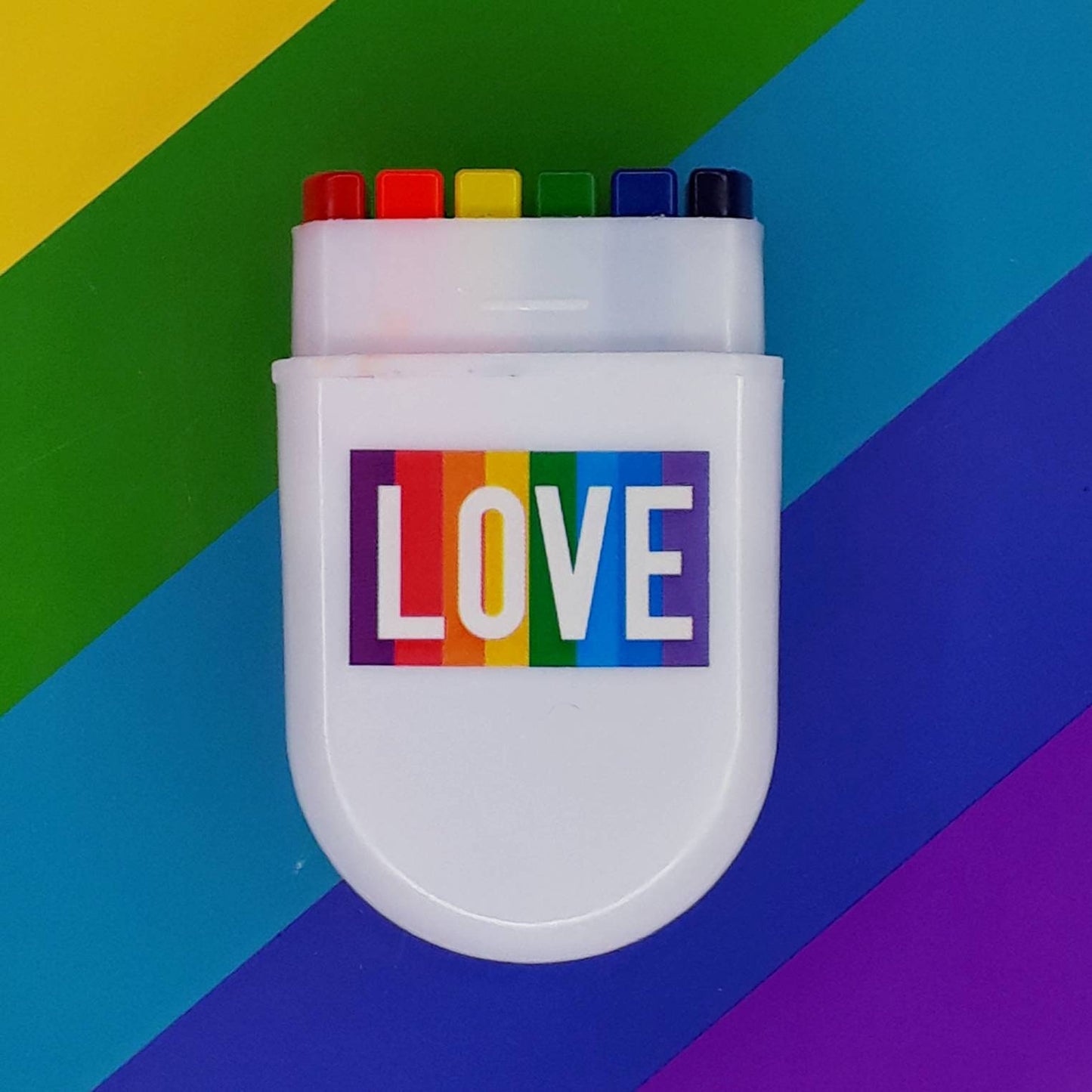 Pride Care Package 3 Essential Items! - Bundle of Pride Gift Set - LGBT Gay Lesbian Bi Trans - Rainbow Flag, Fan, Face Stamp