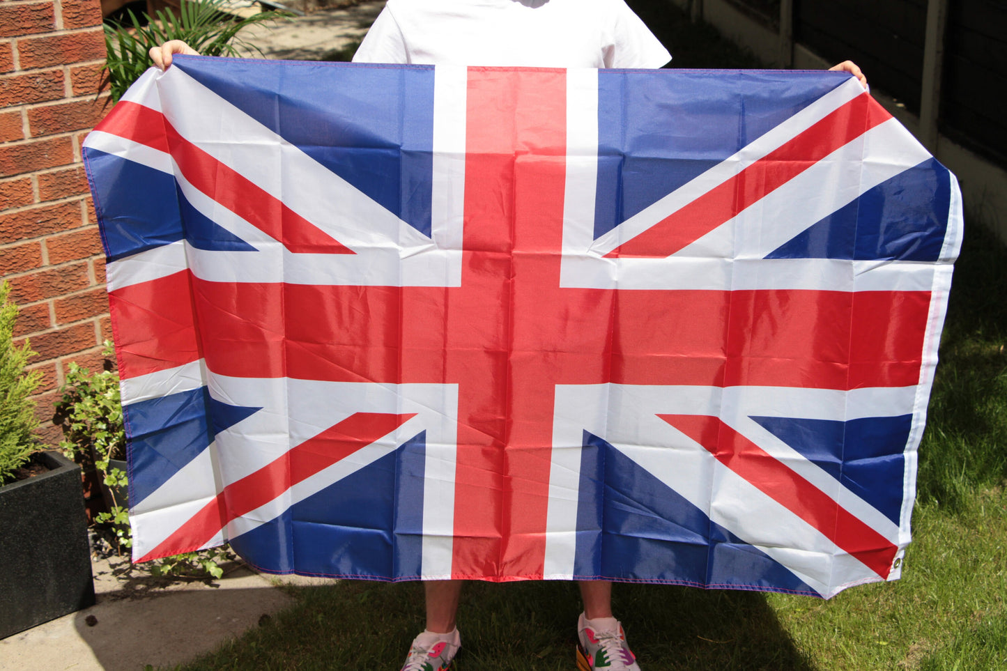 Union Jack Flag 5ft by 3ft - Premium Grade Quality - Hand made - eurovision Festival Merch Platinum London Football Olympics UK FLAG