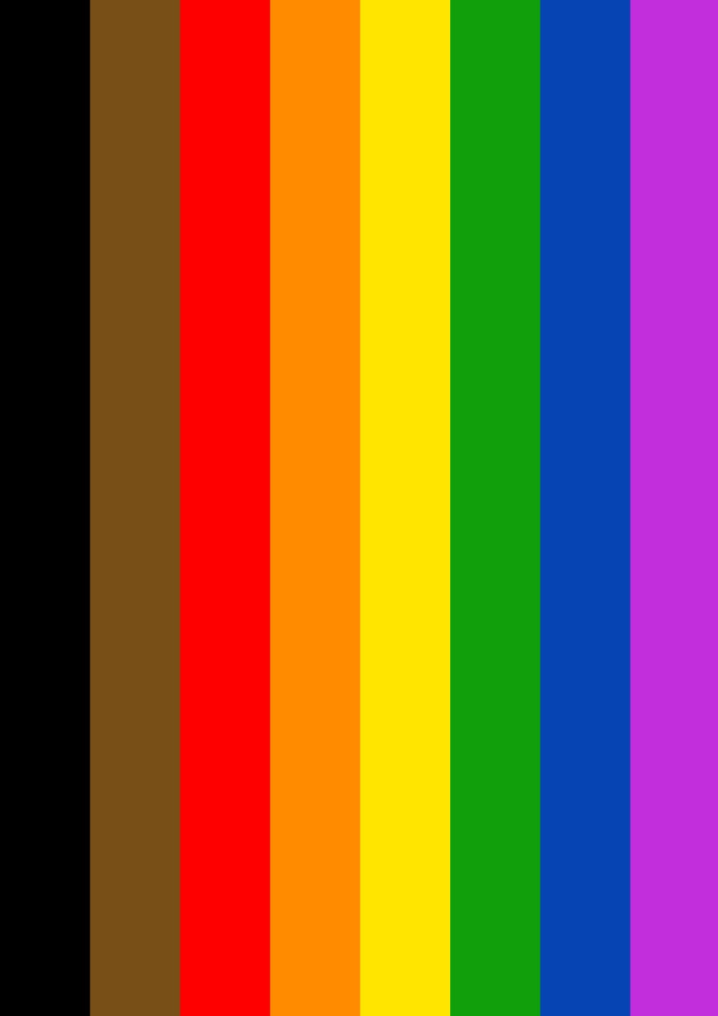Inclusive Rainbow Flag Print - Pride Flag - home decor - A4 A3 A2 - Festival Merch