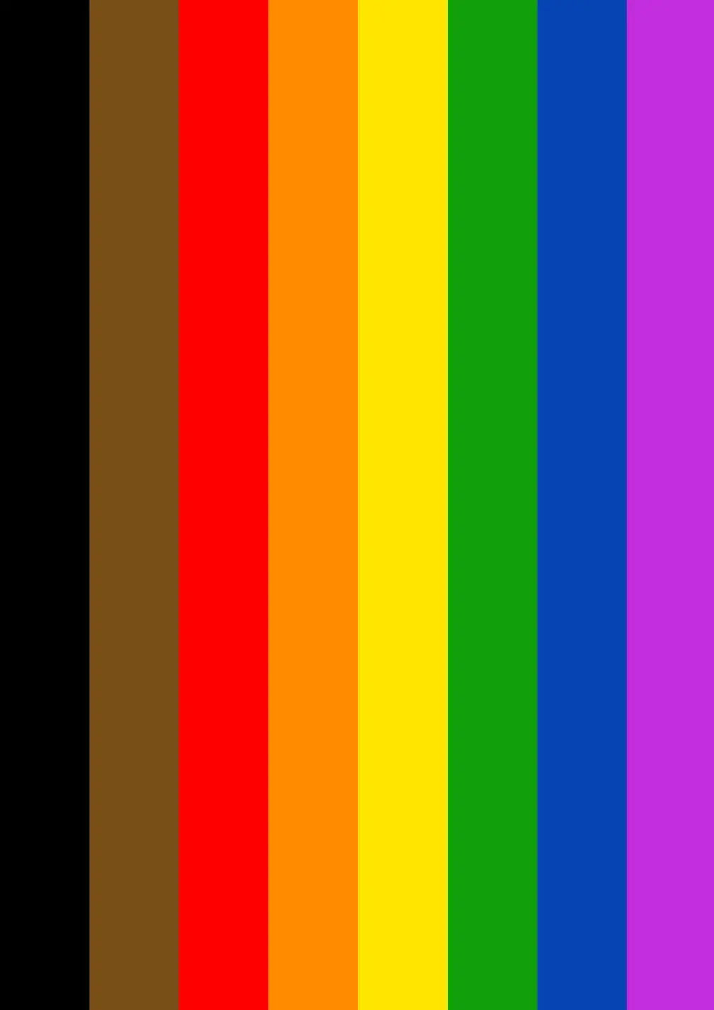 Inclusive Rainbow Flag Print - Pride Flag - home decor - A4 A3 A2 - Festival Merch