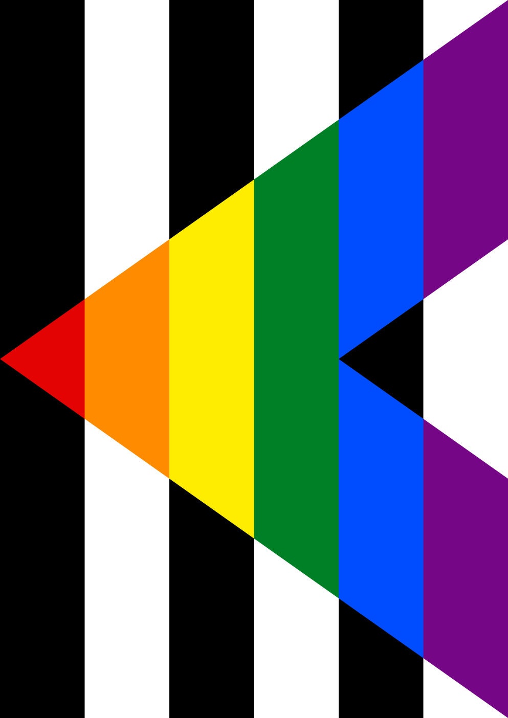 Ally Flag Print - Rainbow Pride Flag - home decor - A4 A3 A2 - Festival Merch