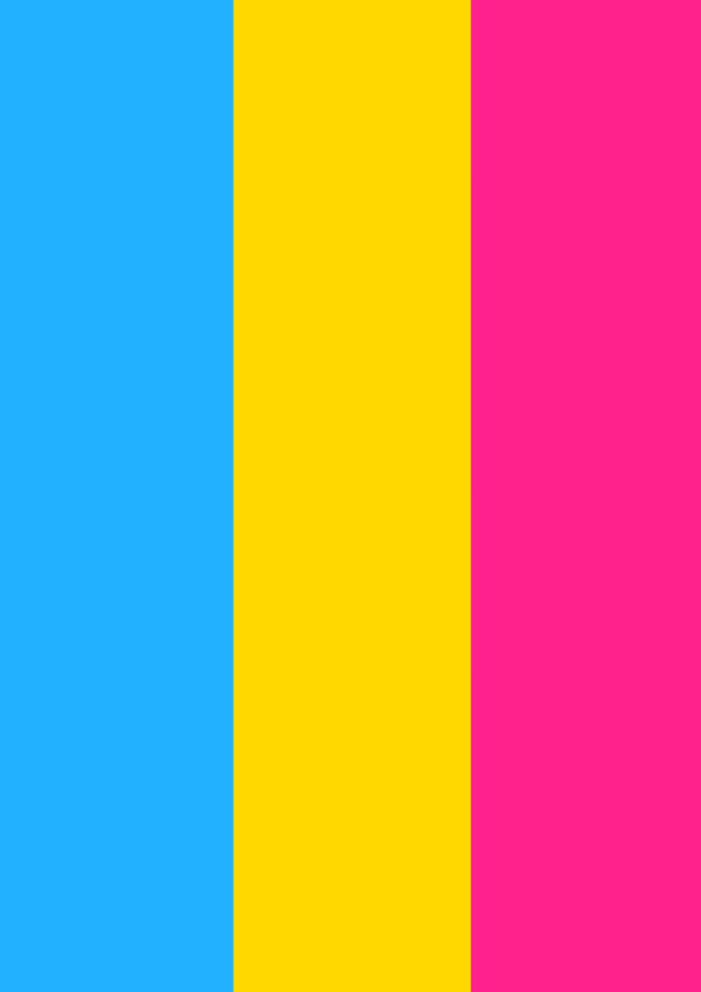 Pansexual Flag Print - Rainbow Pride Flag - home decor - A4 A3 A2 - Festival Merch