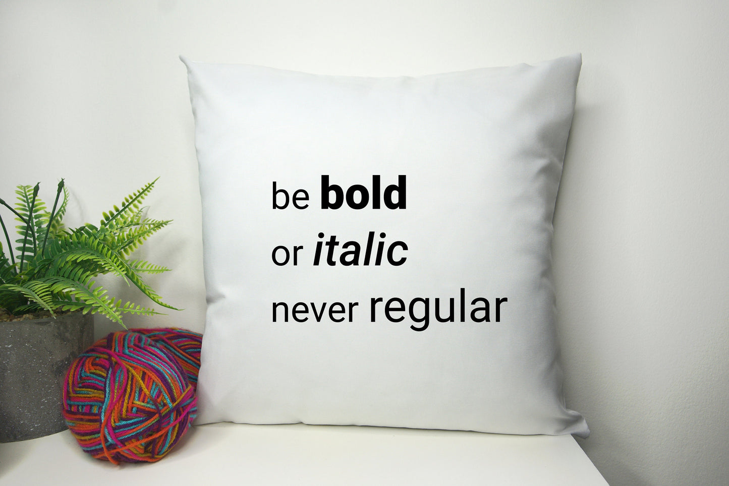 Personalise ANY QUOTE - Customised Cushion Cover 40cm by 40cm Polyester - No filling - Quote Typography - Pillowcase - Festival Merch