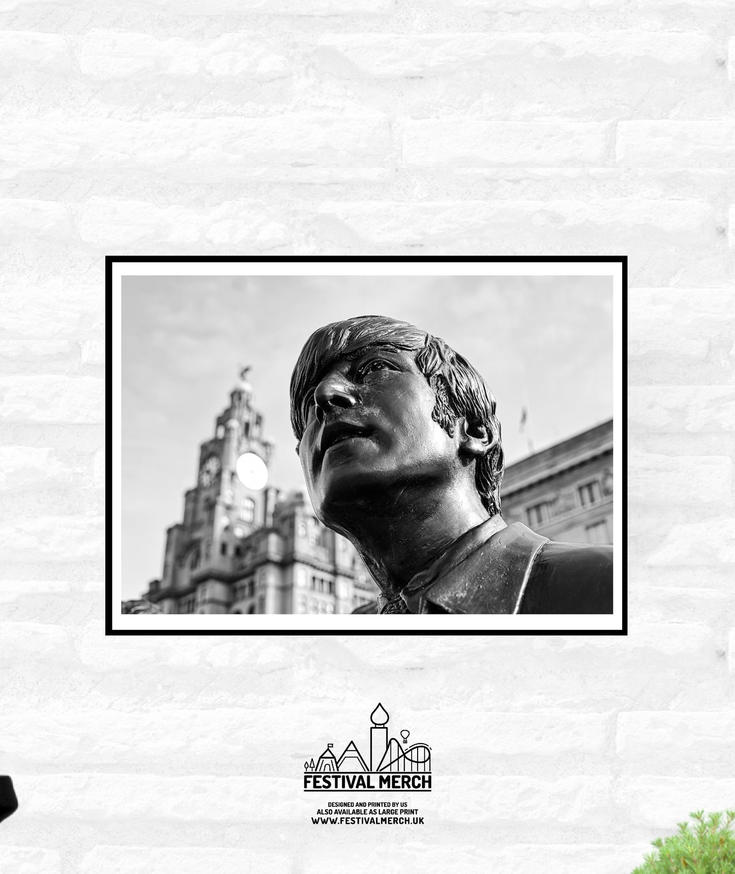 Liverpool Print - Premium Quality - A4 A3 A2 - Black and White - Beatles Albert Docks Cavern Club - Festival Merch