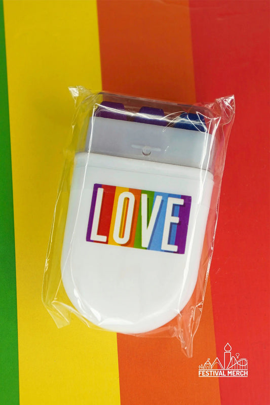 Bi Flag Face Paint Rainbow Fan Brush Face Paint - glide along your face - Pride Flag LGBT Bisexual Festival Make up Party Costume Gift