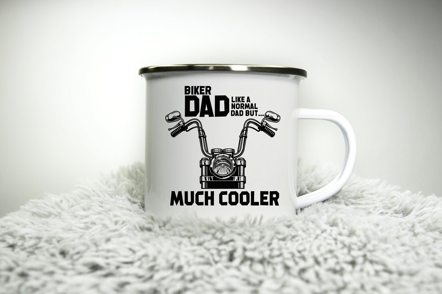 Cool Dad Biker Mug - 12oz Camping Mug - Funny Motorbike Biker Gift for Dad Gift Biker Cup