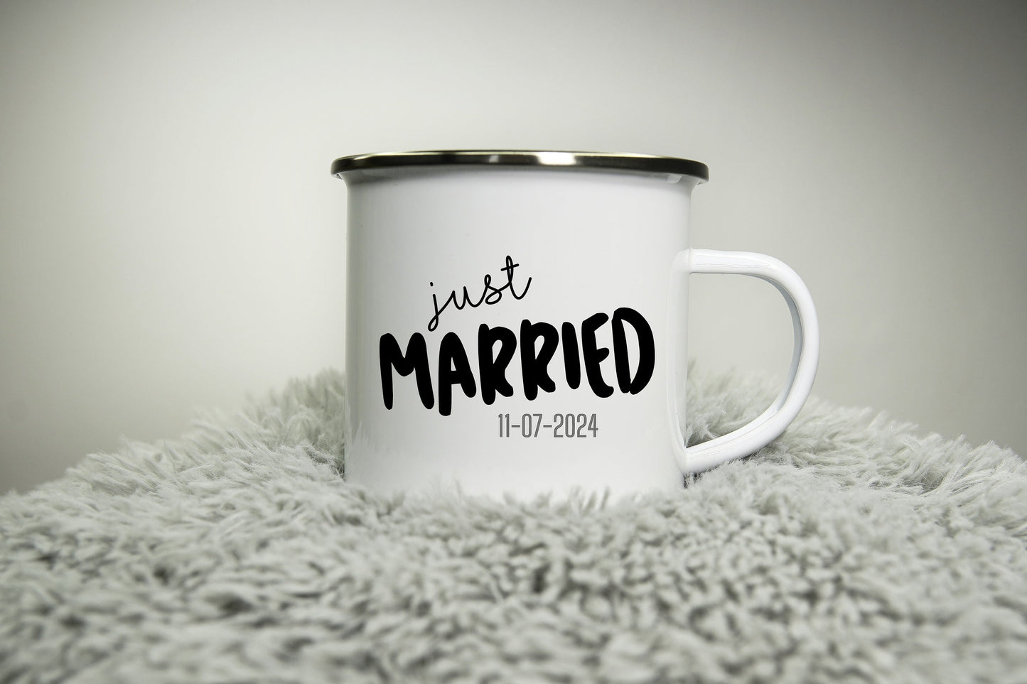 Just Married Mug - Personalised Cup - for bride groom brides maids maid of honour - Wedding Team Bride Bride Squad Bride to be