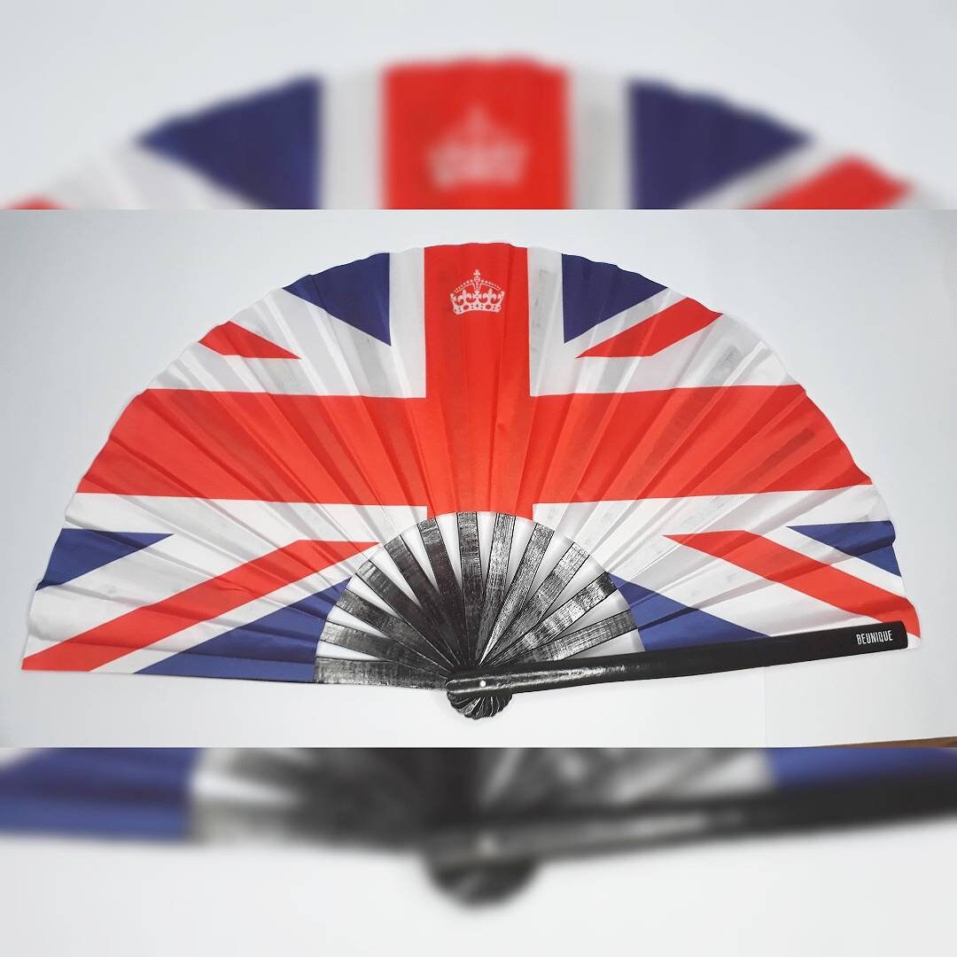 Clack Fan - Union Jack Flag 60cm - LARGE - UK Flag British Flag - eurovision 2024 United Kingdom malmo Sweden loreen olly alexander
