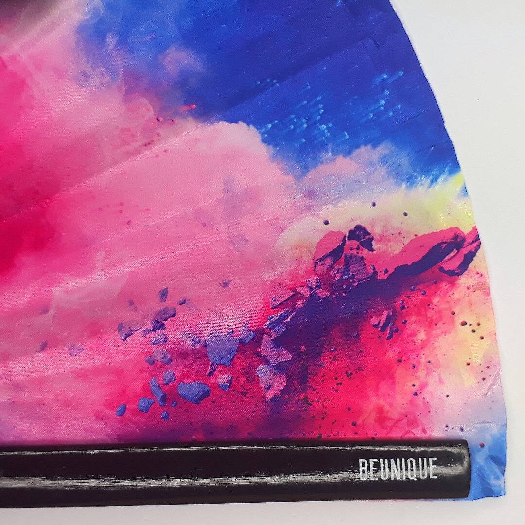 Clack Fan - Drag race inspired GIANT Folding clack fan 25" - Rupauls drag race 2020 drag con  - Festival Merch - heat wave keep cool