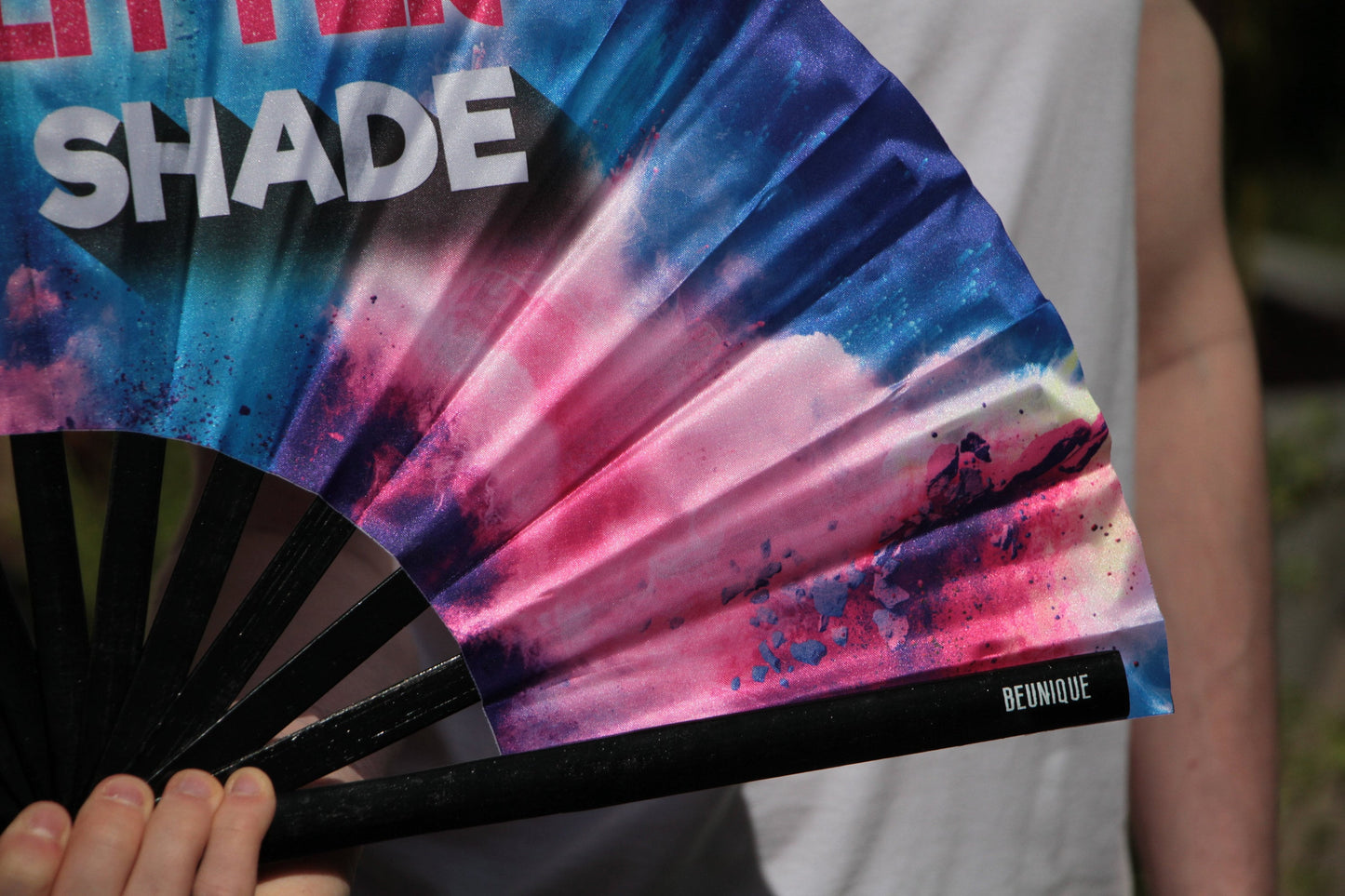 Clack Fan - Drag race inspired GIANT Folding clack fan 25" - Rupauls drag race 2020 drag con  - Festival Merch - heat wave keep cool