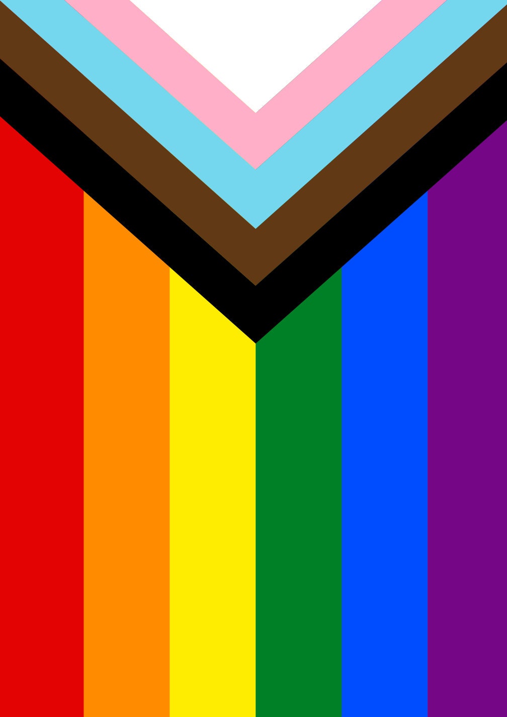 Pride Progress Rainbow Flag Print - Philly Philadelphia Pride Flag - home decor - A4 A3 A2  - Festival Merch